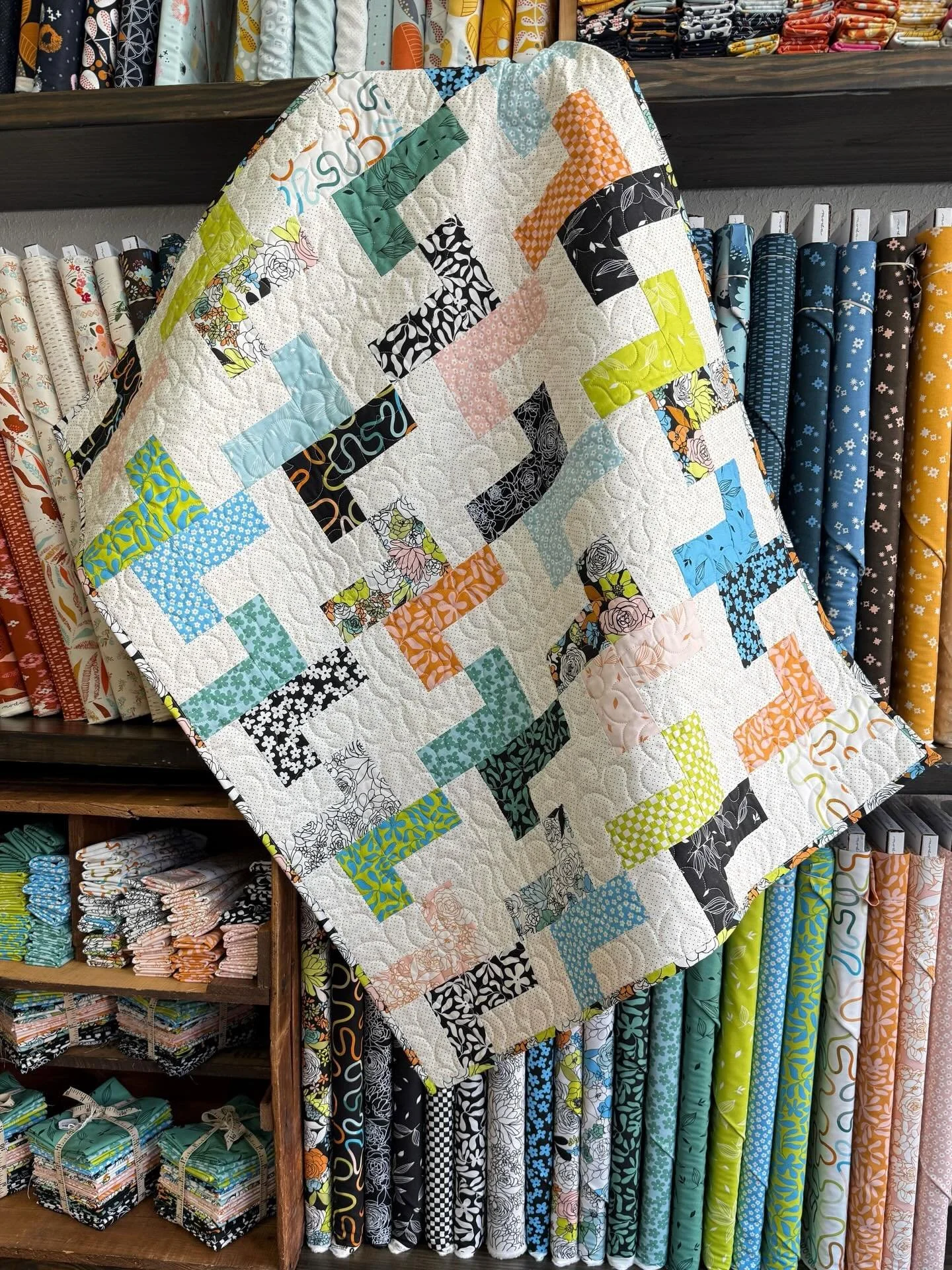 Say Hello to the March quilt kit in our Simply Charming series -- Sliders!! Don't miss Mandy's Quilt Top Sew Along coming up quick - March 13 from noon to 4pm! To sign up for the sew along, just sign up online or call the shop at 469-714-4002! 

Thes