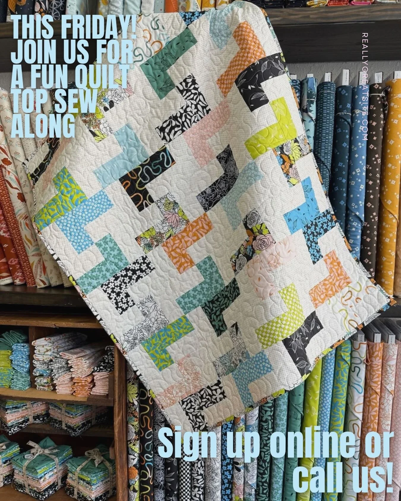 Don't miss Mandy's Quilt Top Sew Along coming up quick - March 13 from noon to 4pm! To sign up for the sew along, just sign up online or call the shop at 469-714-4002! 

These new kits highlight the brand new True to Hue collection by @allikdesign fo