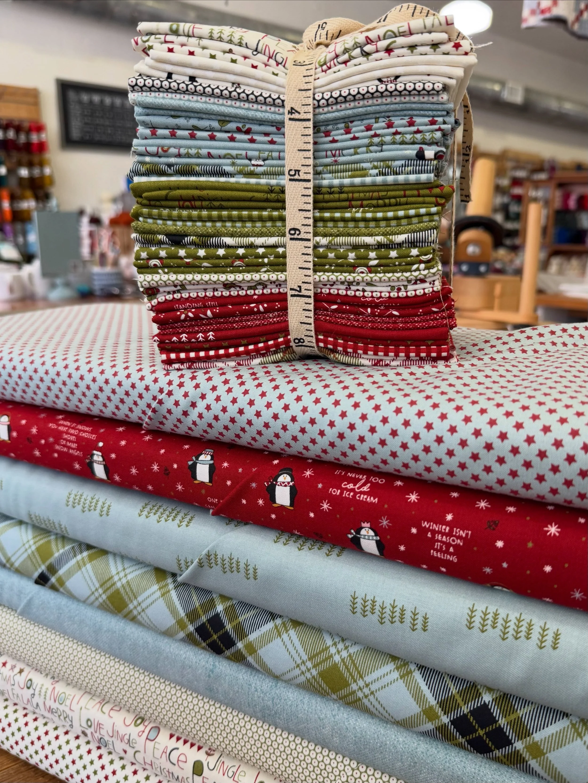 Get ready to fall in love with Chilly, the newest Christmas collection from Sweetwater! Filled with classic holiday favorites like stars, plaids, trees, and playful dots, this collection captures all the cozy charm of the season.

The true stars of C