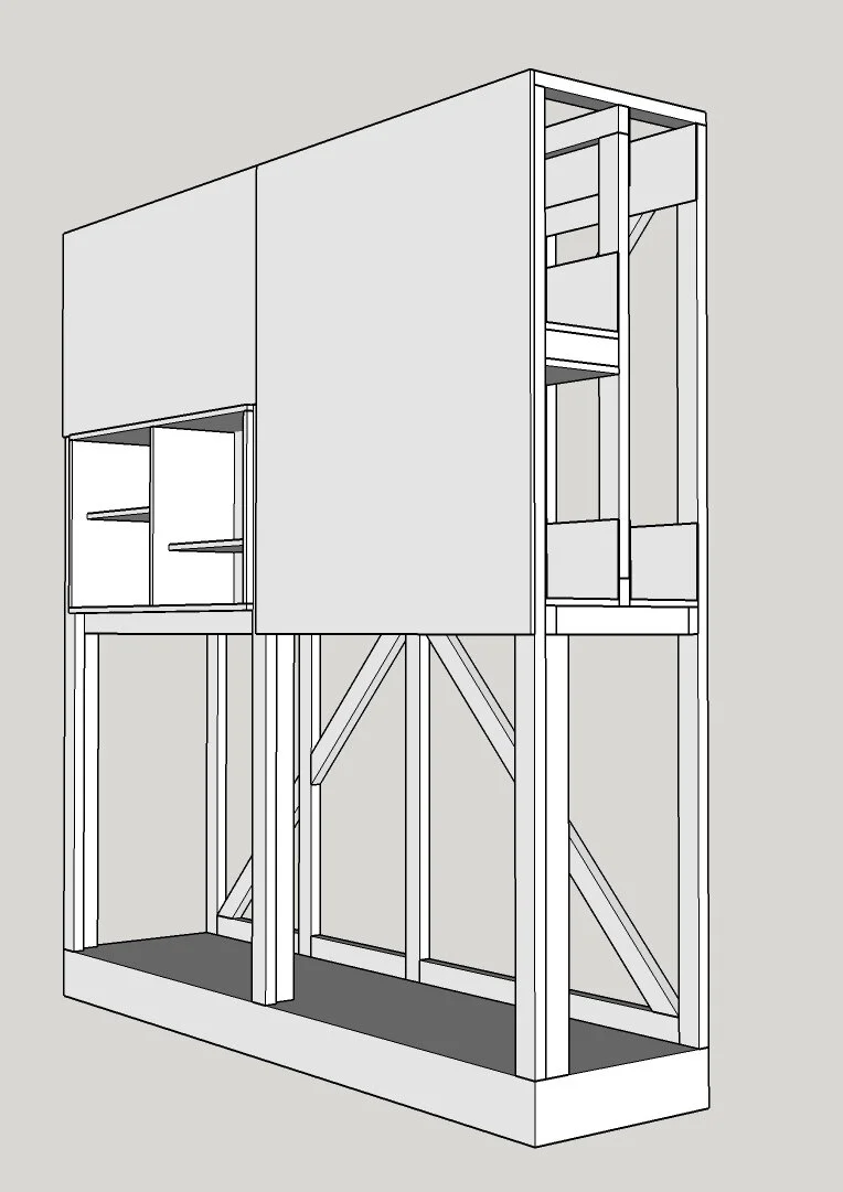 Tight Space Timber Rack — Wooddee