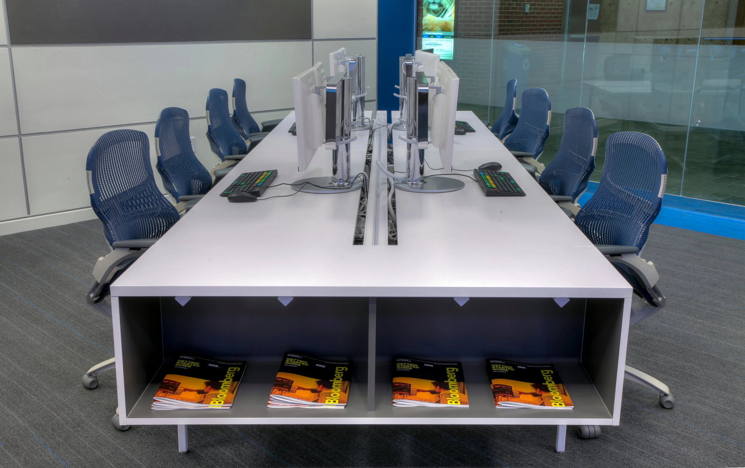 Student seating in an education lab at the University of Memphis