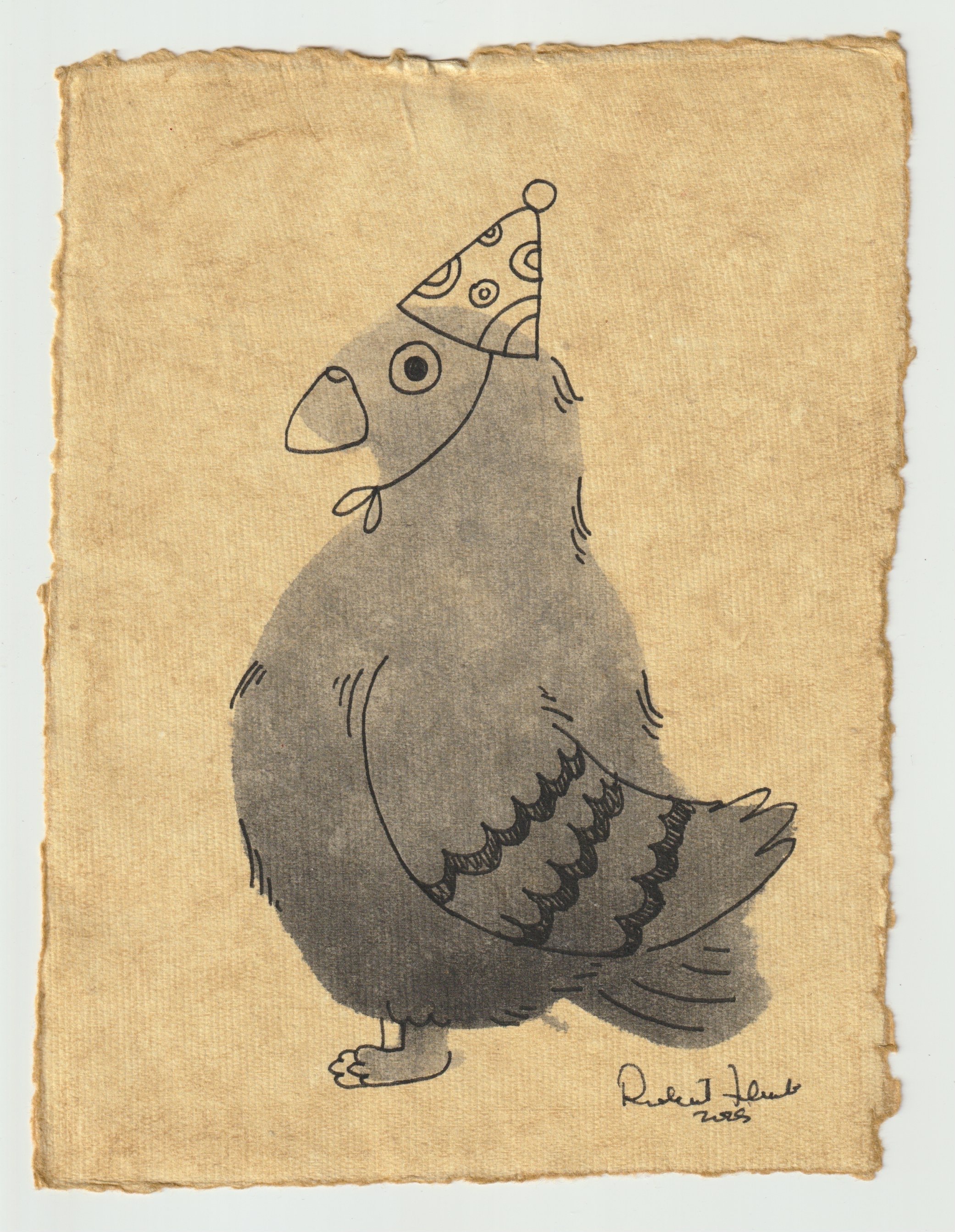 “Birthday Mood” – Watercolor & Ink on Paper Illustration-6" X 8"