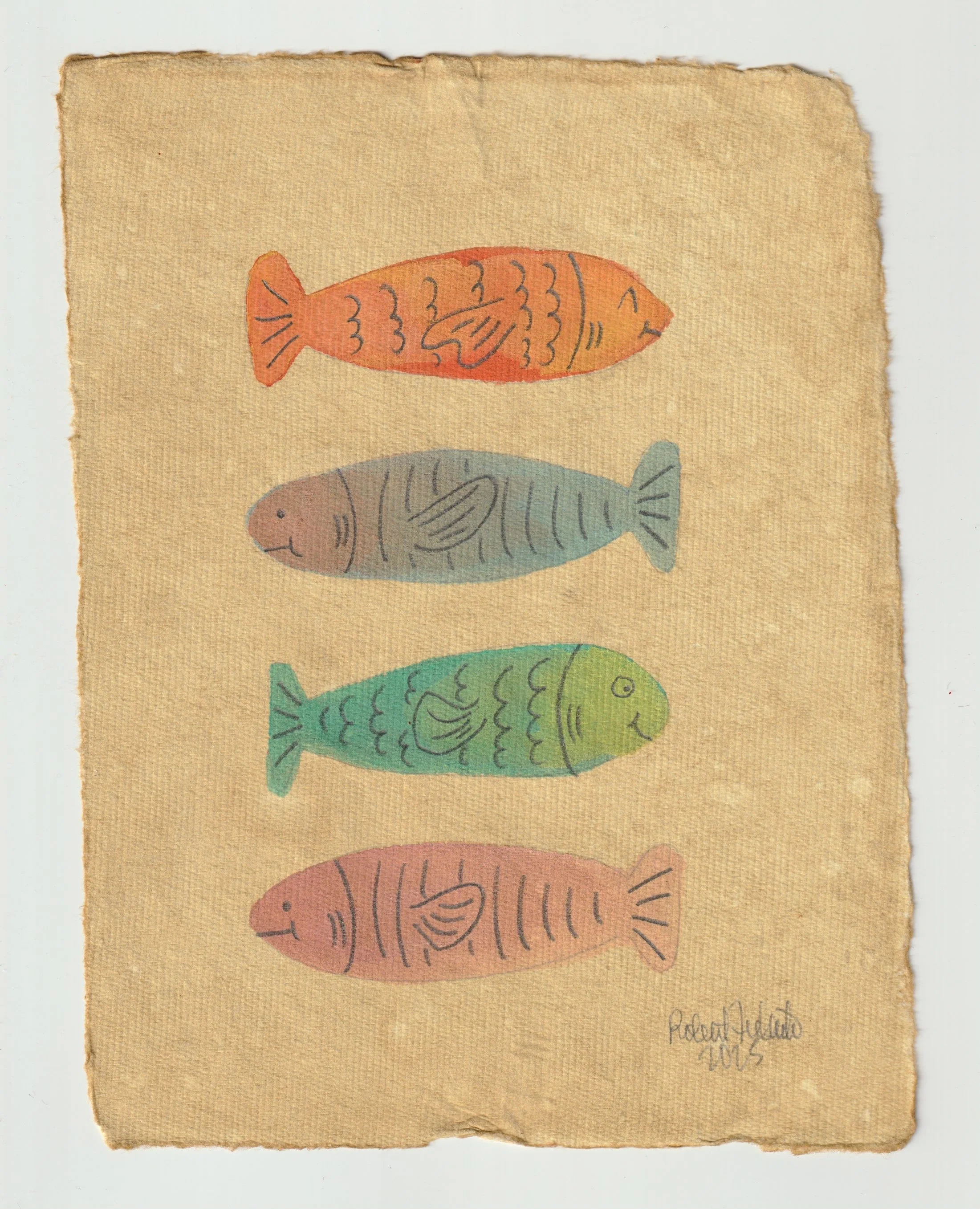 “Side By Side” – Watercolor & Graphite on Paper Illustration - 6" X 8"