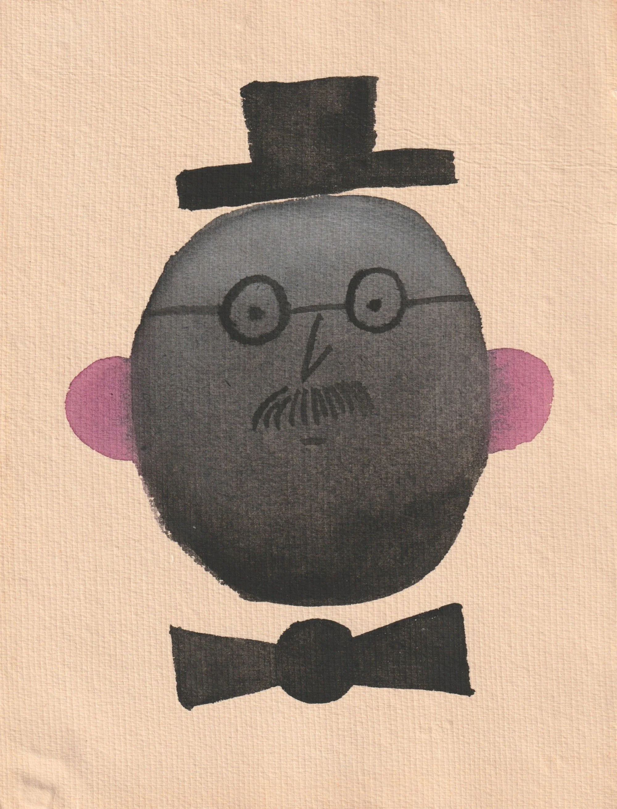 “Proper Fellow” – Watercolor on Paper Illustration-6" X 8"