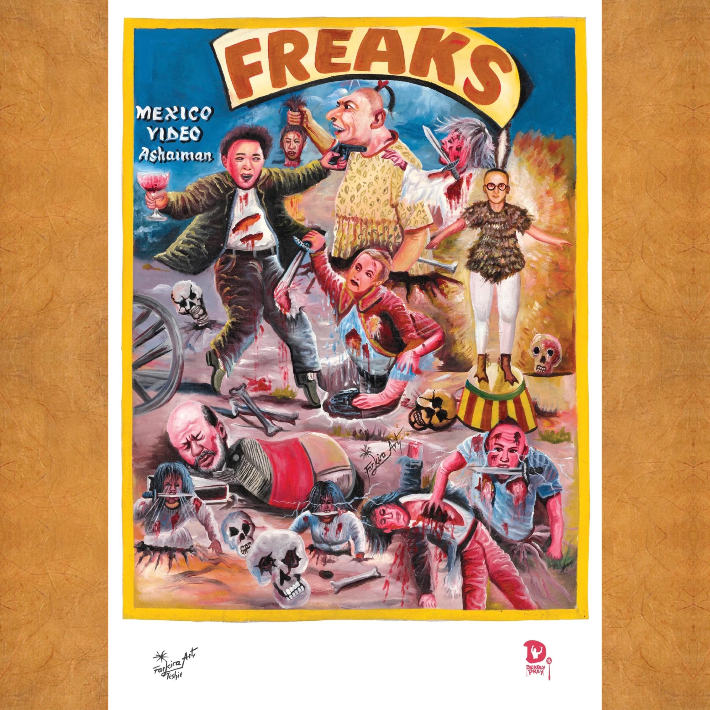 Freaks / Farkira / High quality, digital print on FSC certified 100 lb card stock with 100% bio-degradable ink  / 14 x 20.5 inches / $25 
