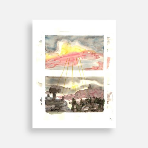 "Supplicant" Postcard - Rick Fröberg