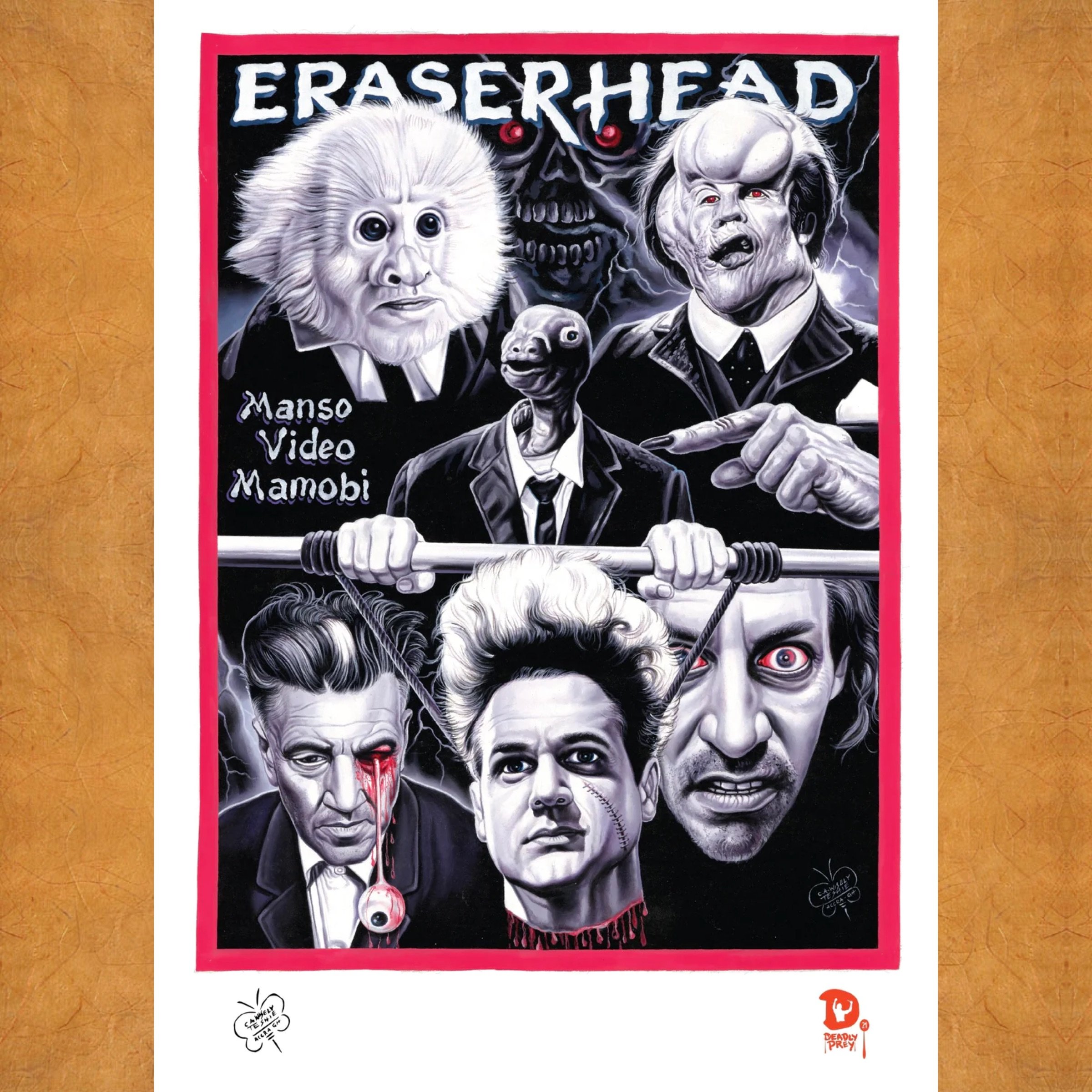Eraserhead / C.A. Wisely / High quality, digital print on FSC certified 100 lb card stock with 100% bio-degradable ink  / 14 x 20 inches / $25 