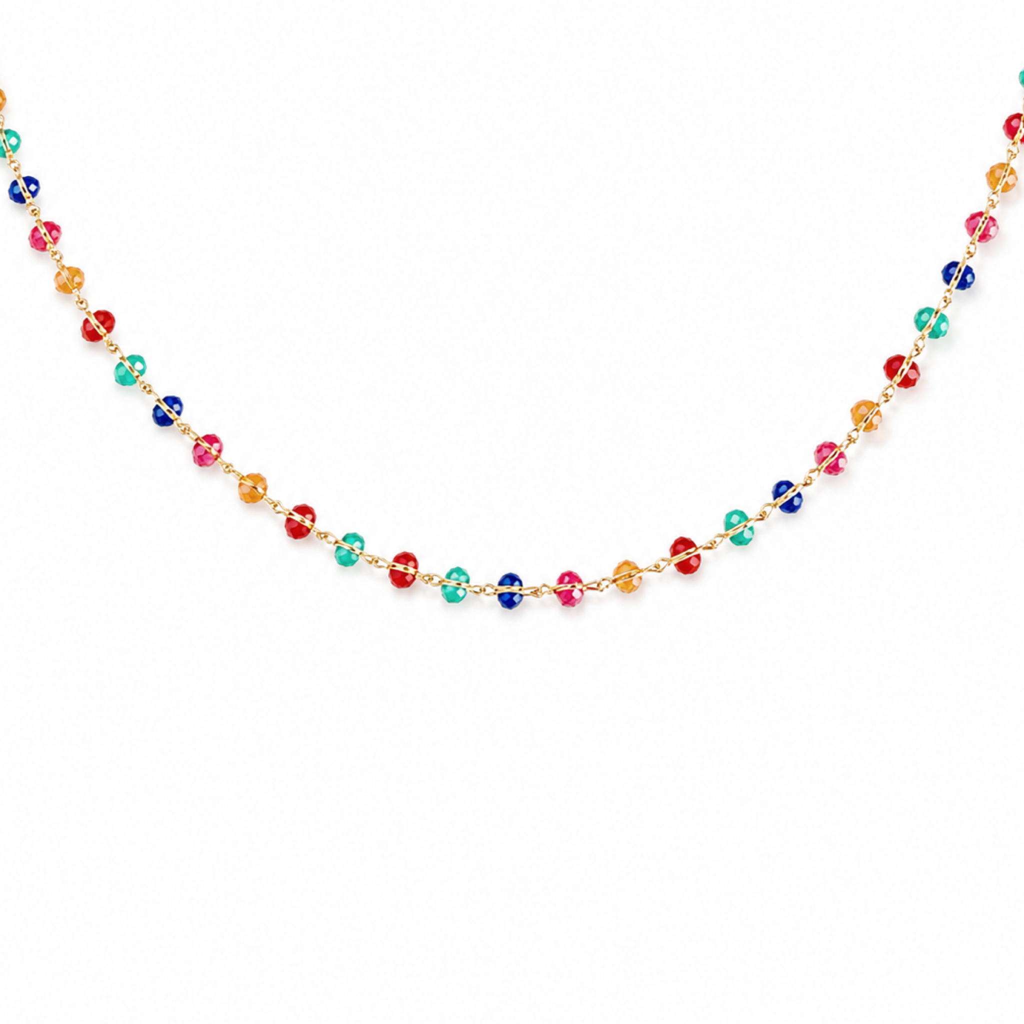 Rainbow Dot Choker