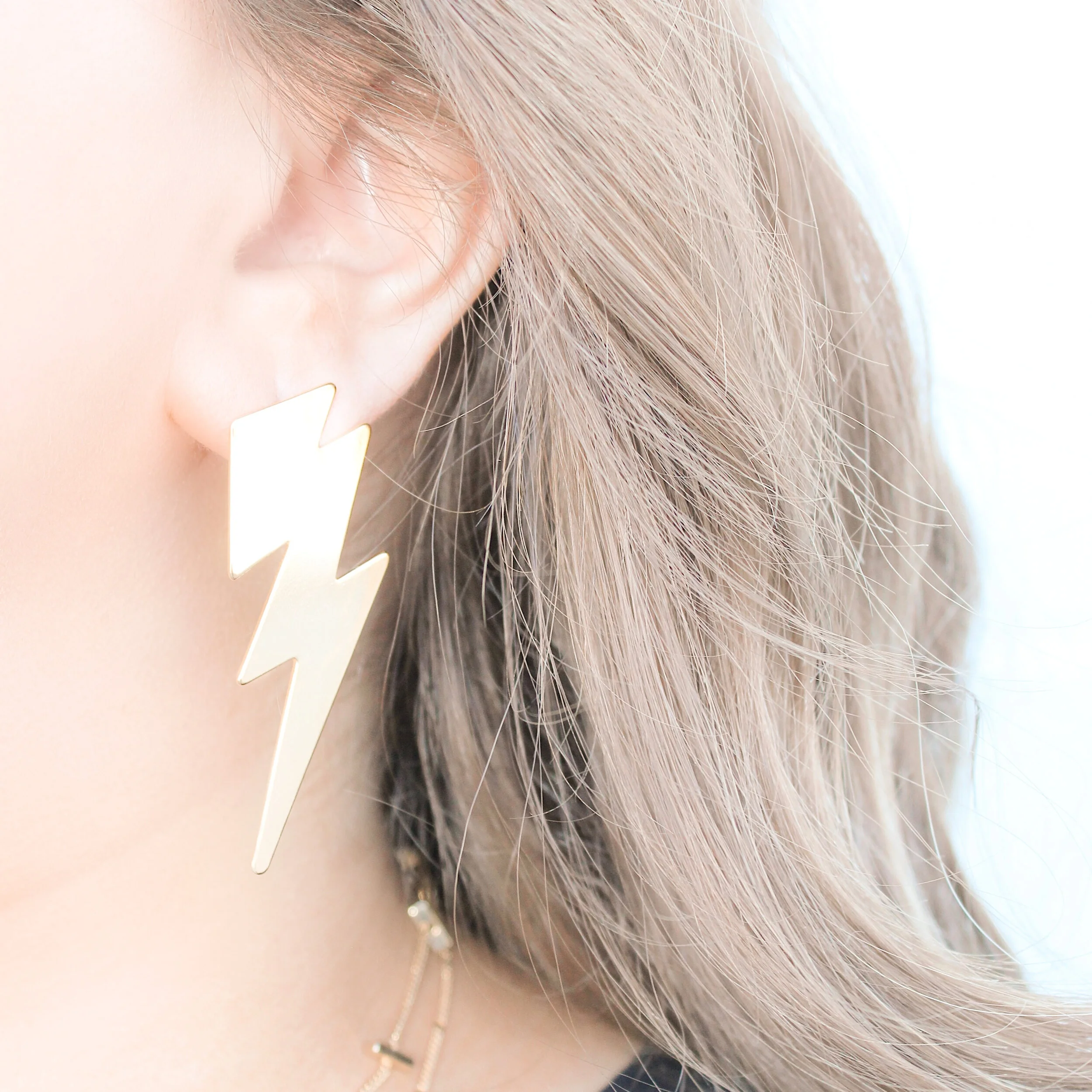 Lg lightning bolt stud earrings1.JPG