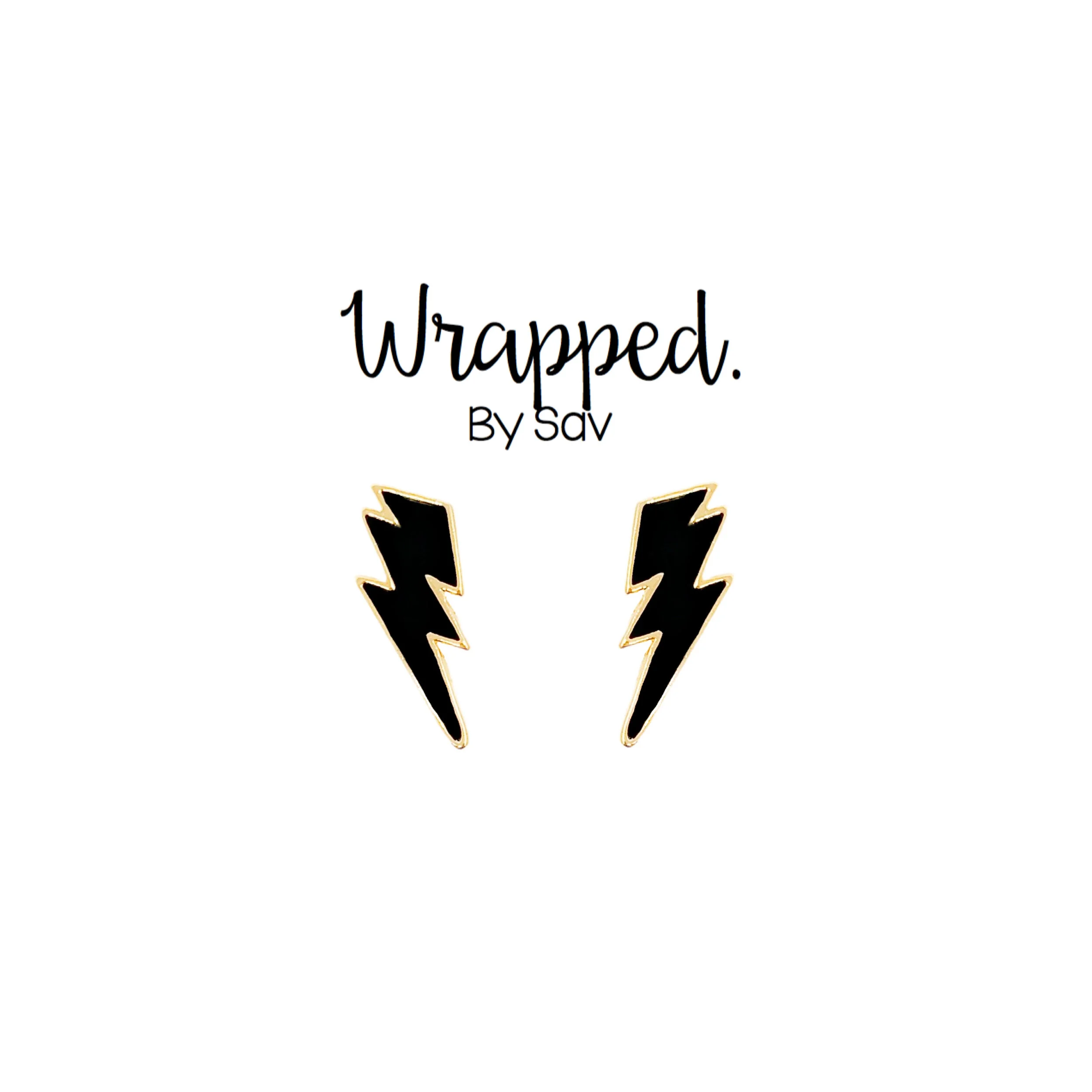 Black Lightning Bolt Studs.JPG