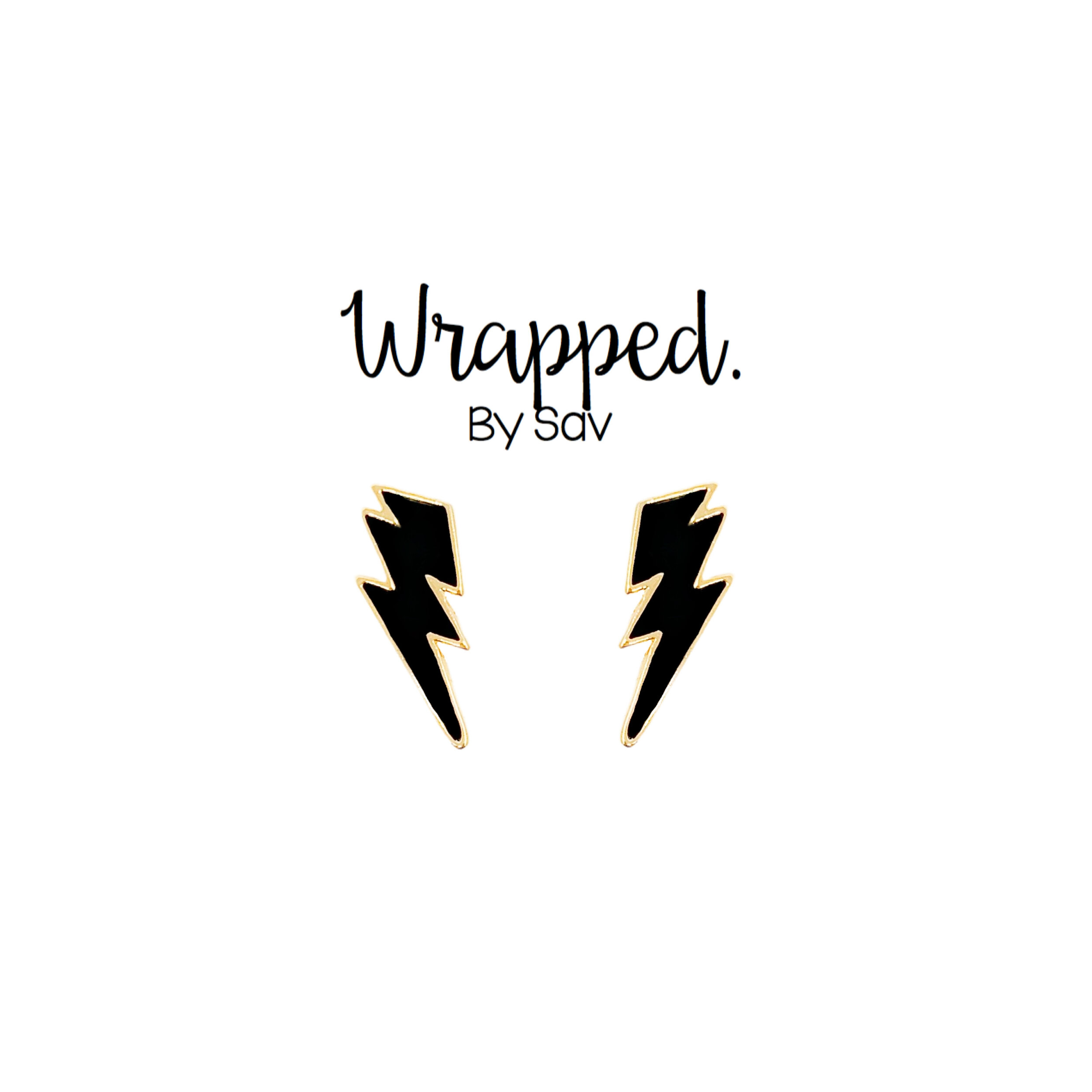 Black Lightning Bolt Studs.JPG