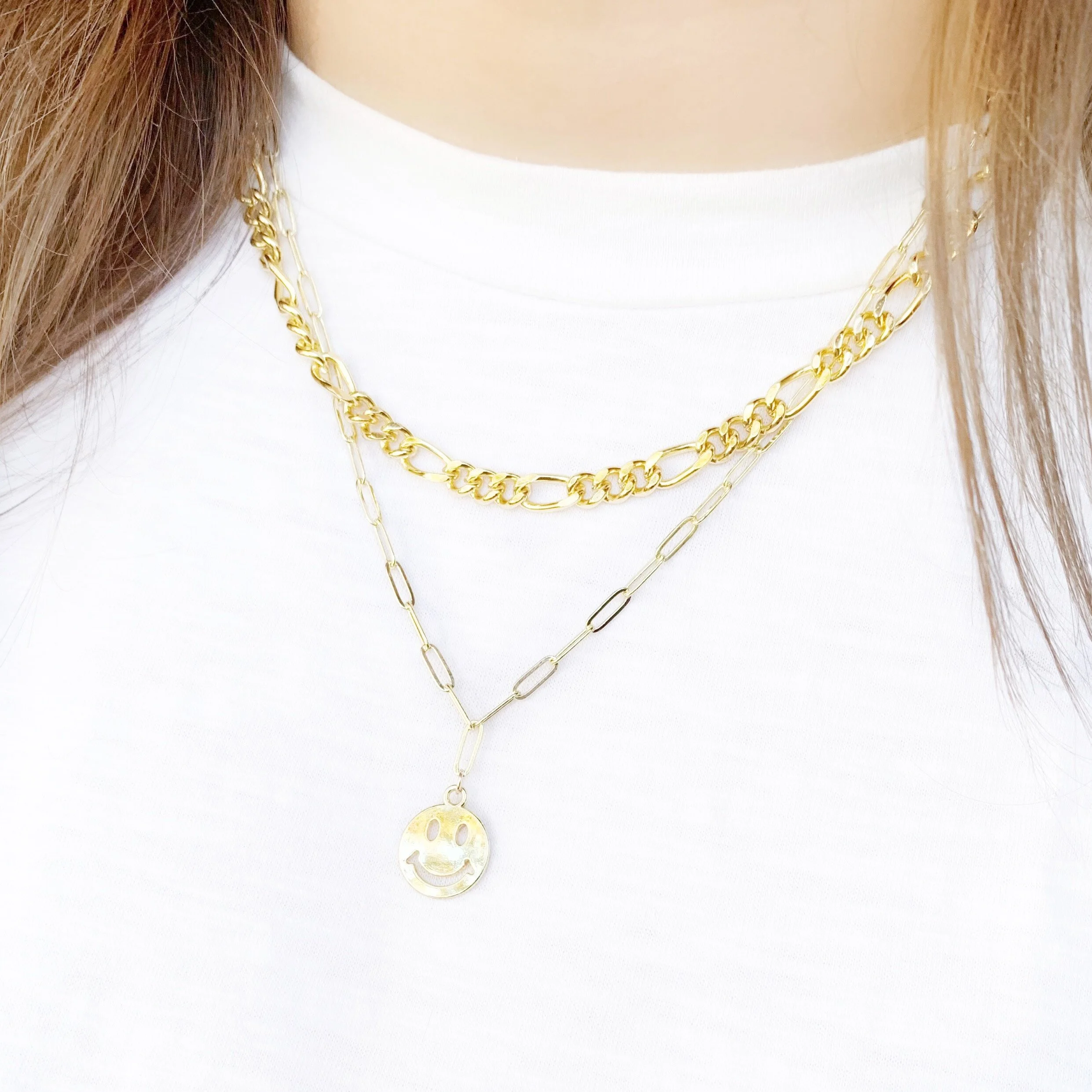 happy necklace figaro necklace.JPG