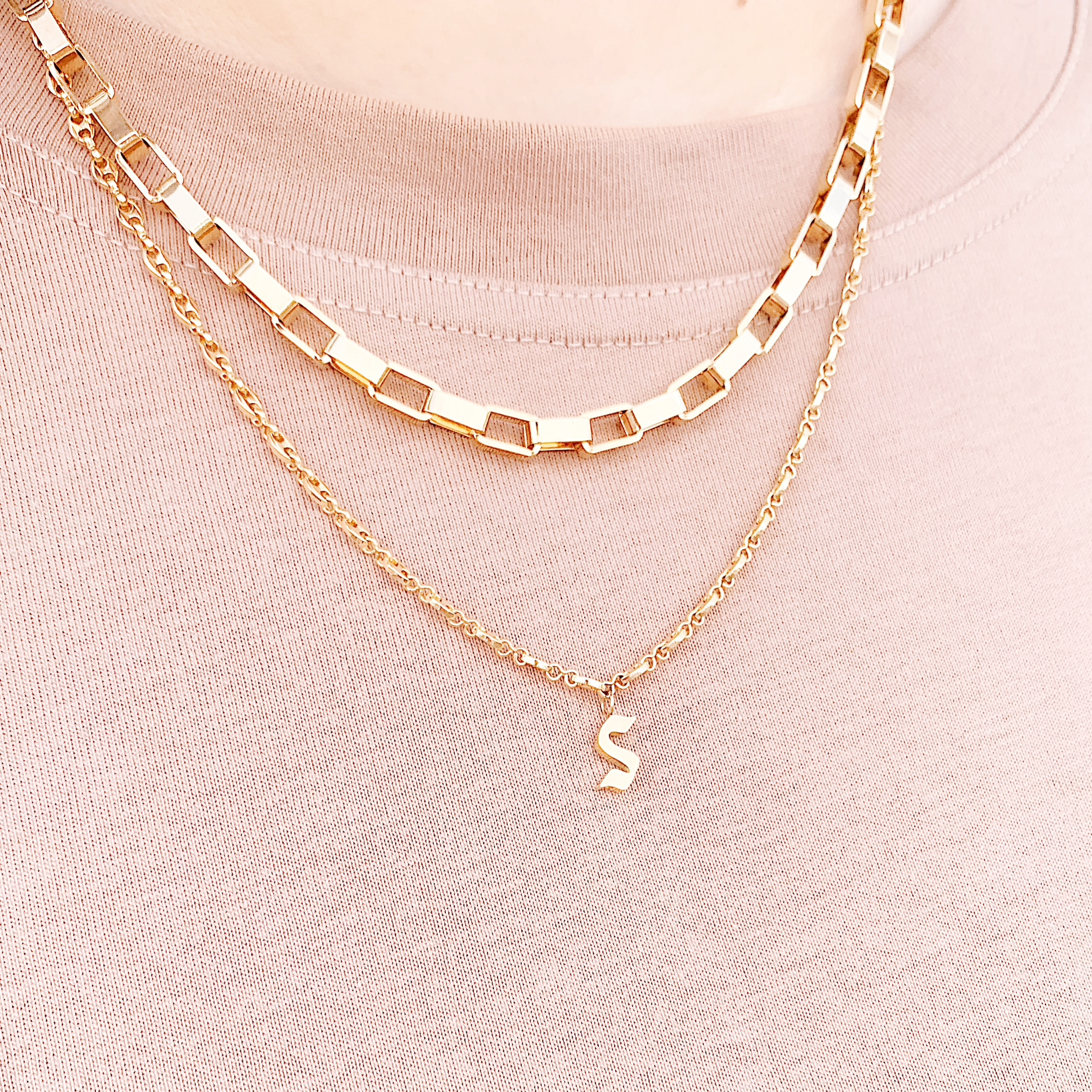chunky chain necklace old english letter.PNG