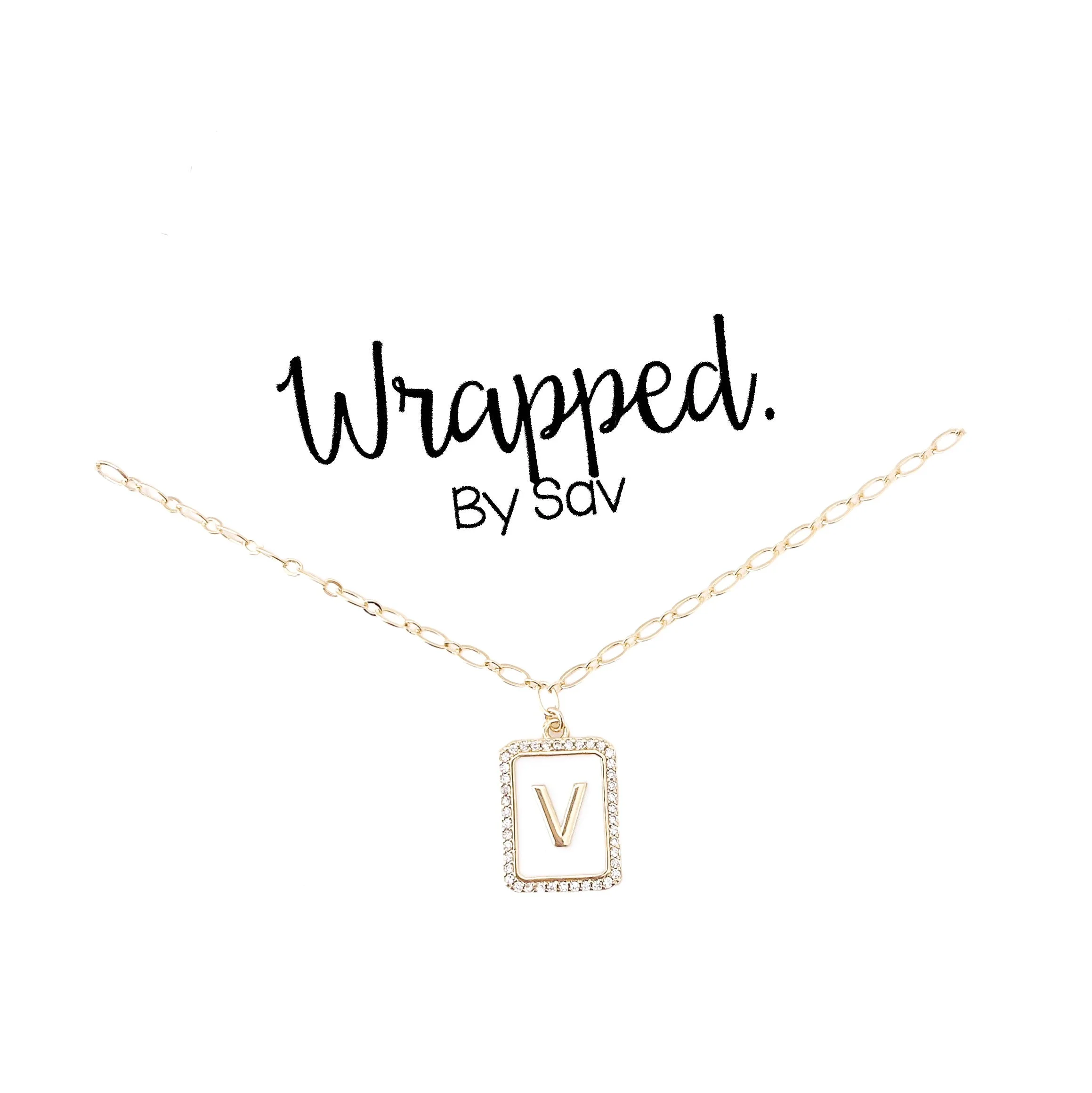 White Initial Plate Neckalce.JPG