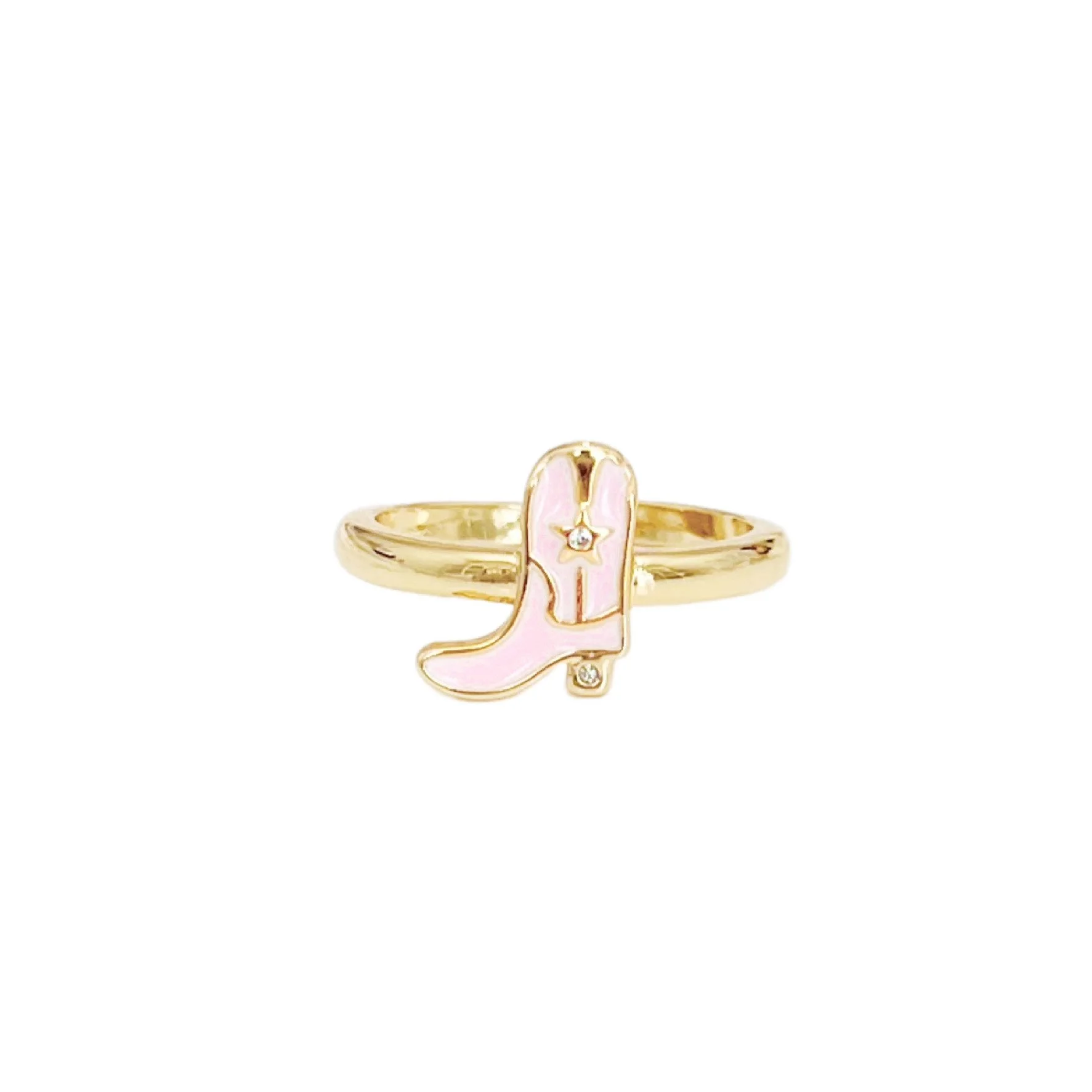 Pink Boot Ring- Wholesale