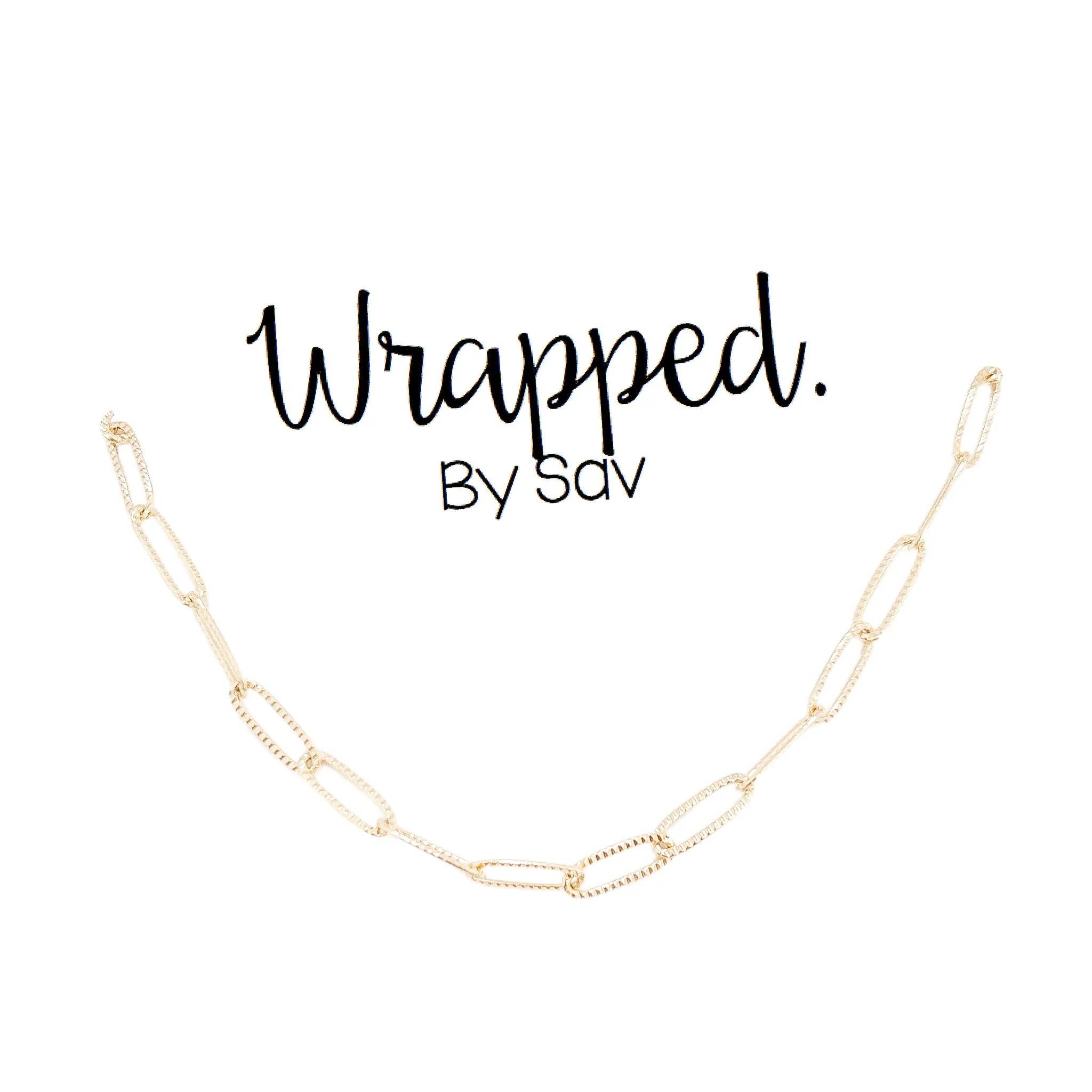 Textured Link Necklace
