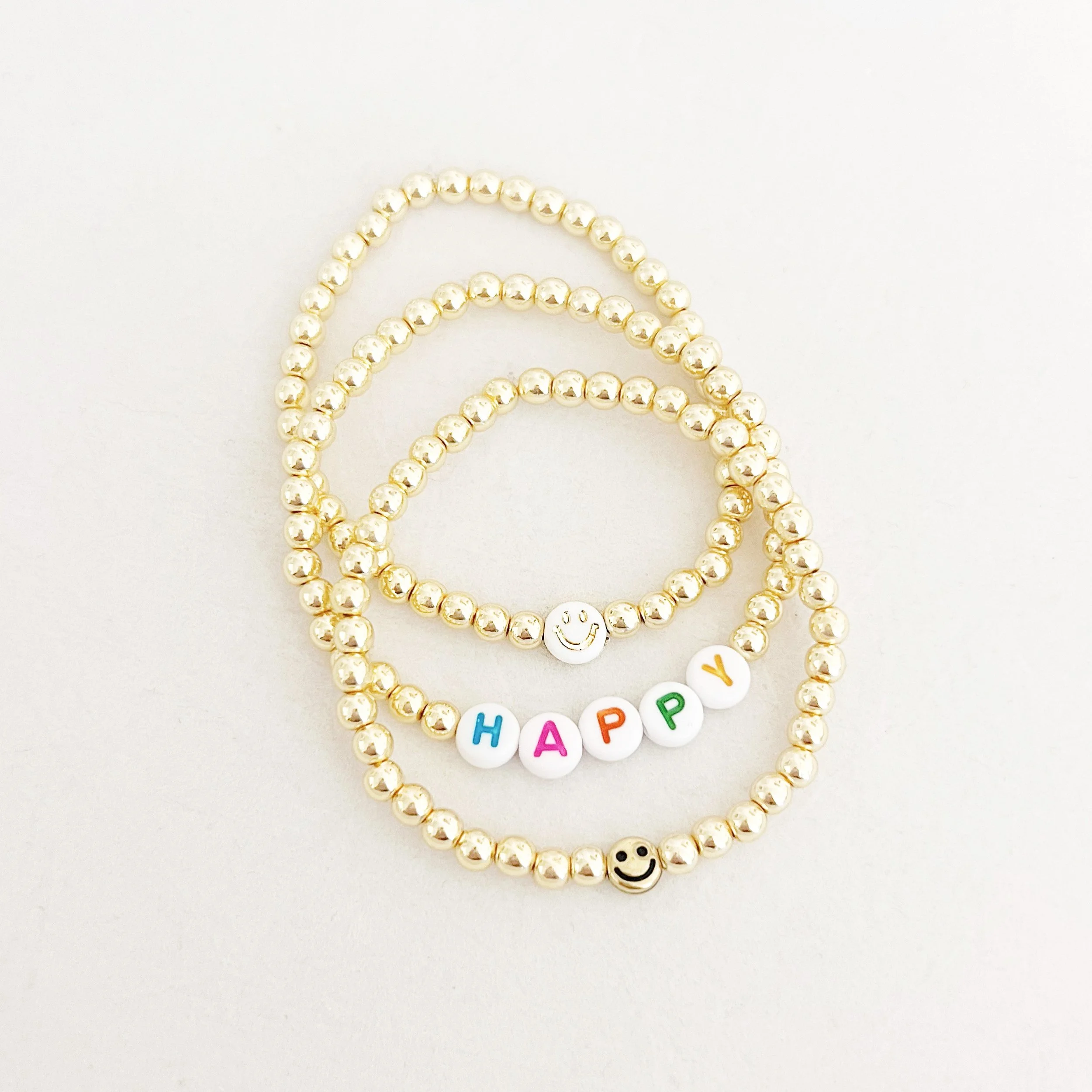 Happy Beaded Bracelet