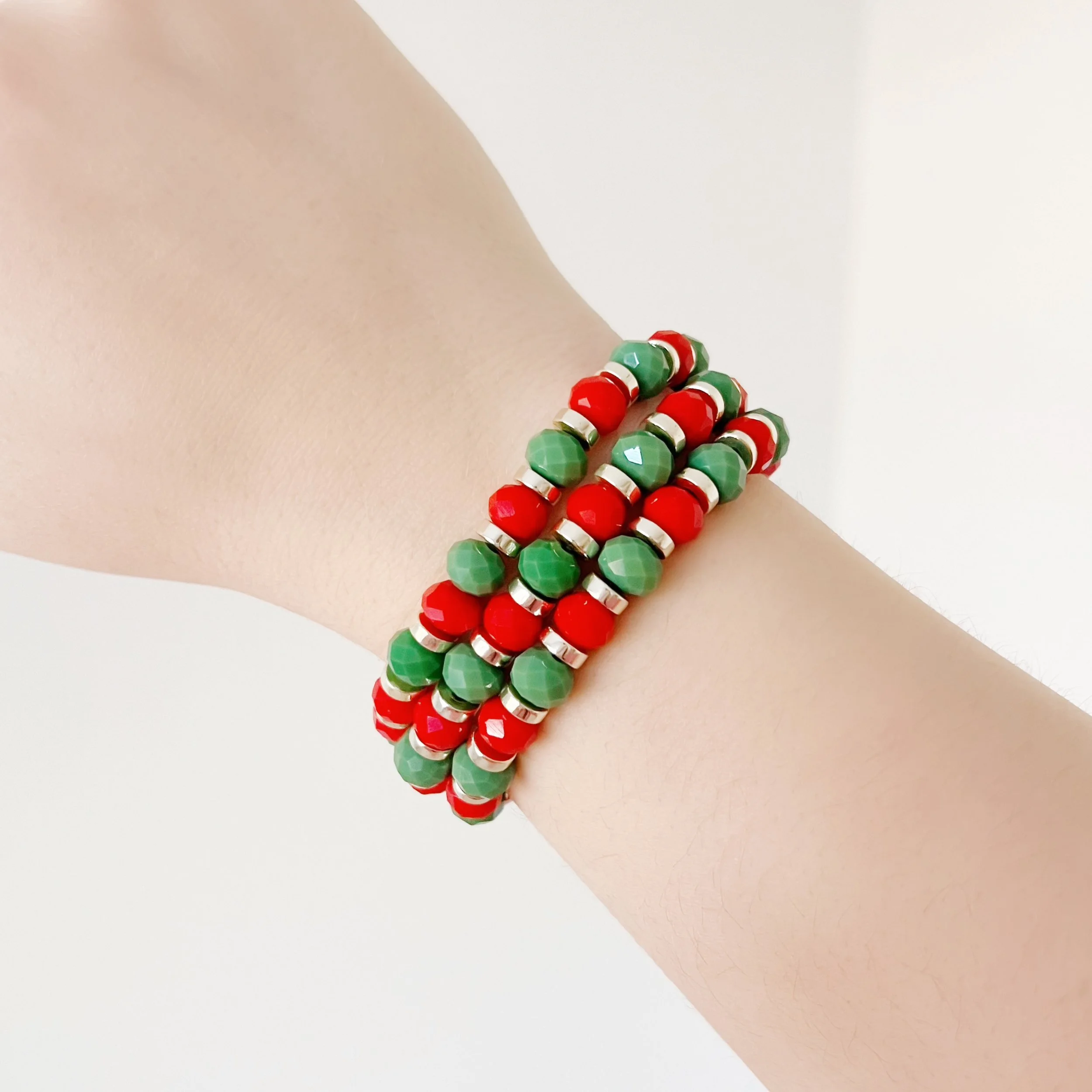 Christmas Beaded Bracelet