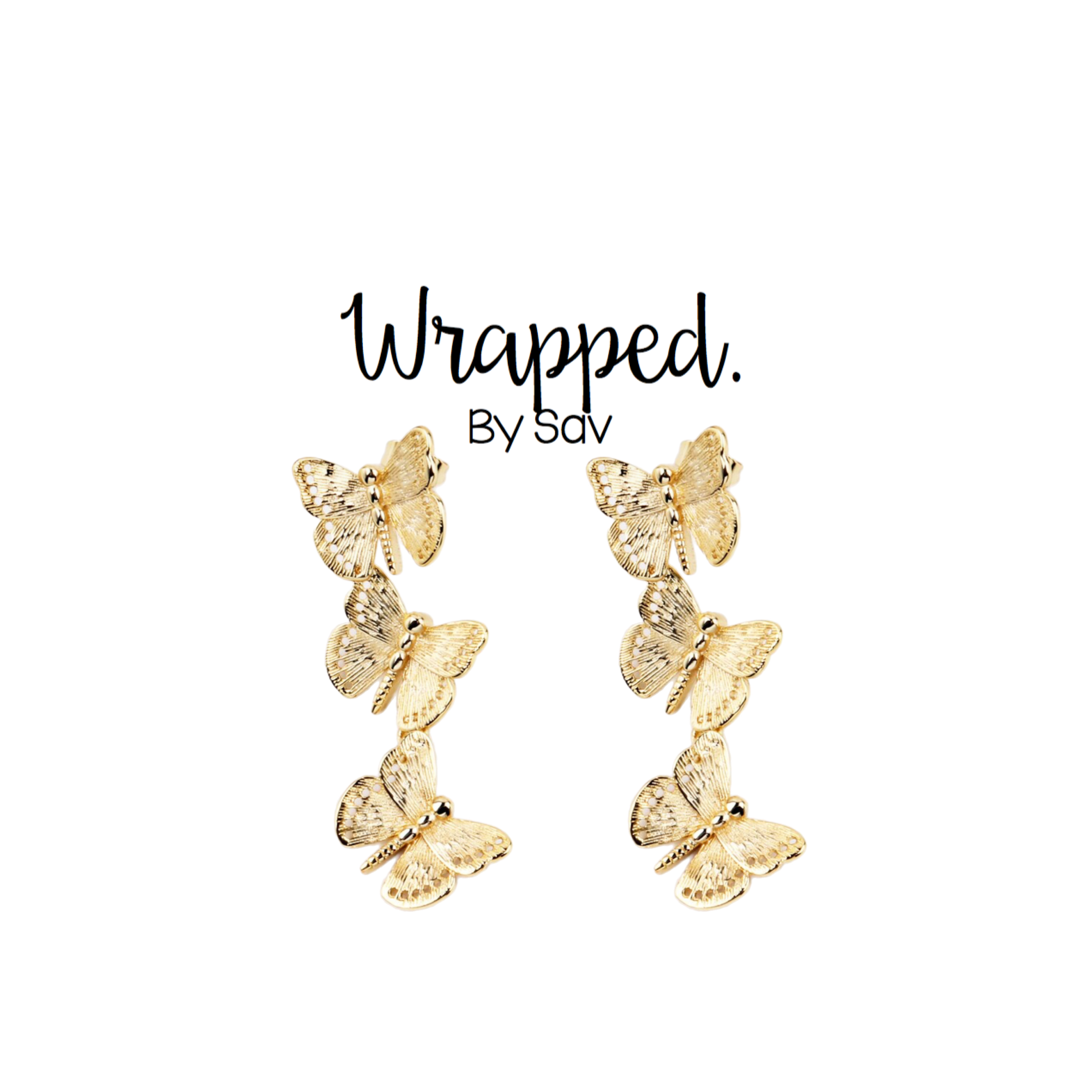 Butterfly Trio Studs- Wholesale