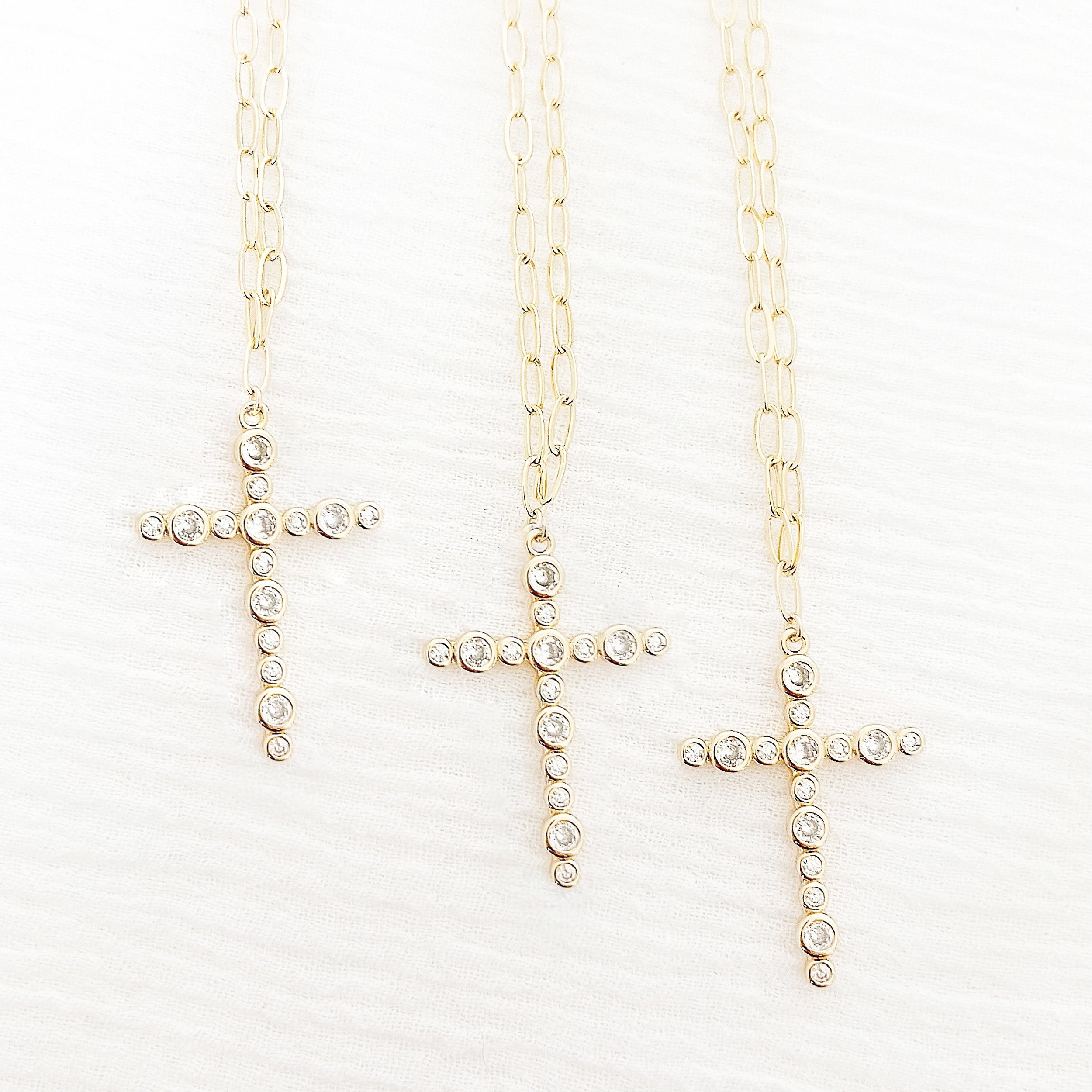 Jewel Cross Necklace