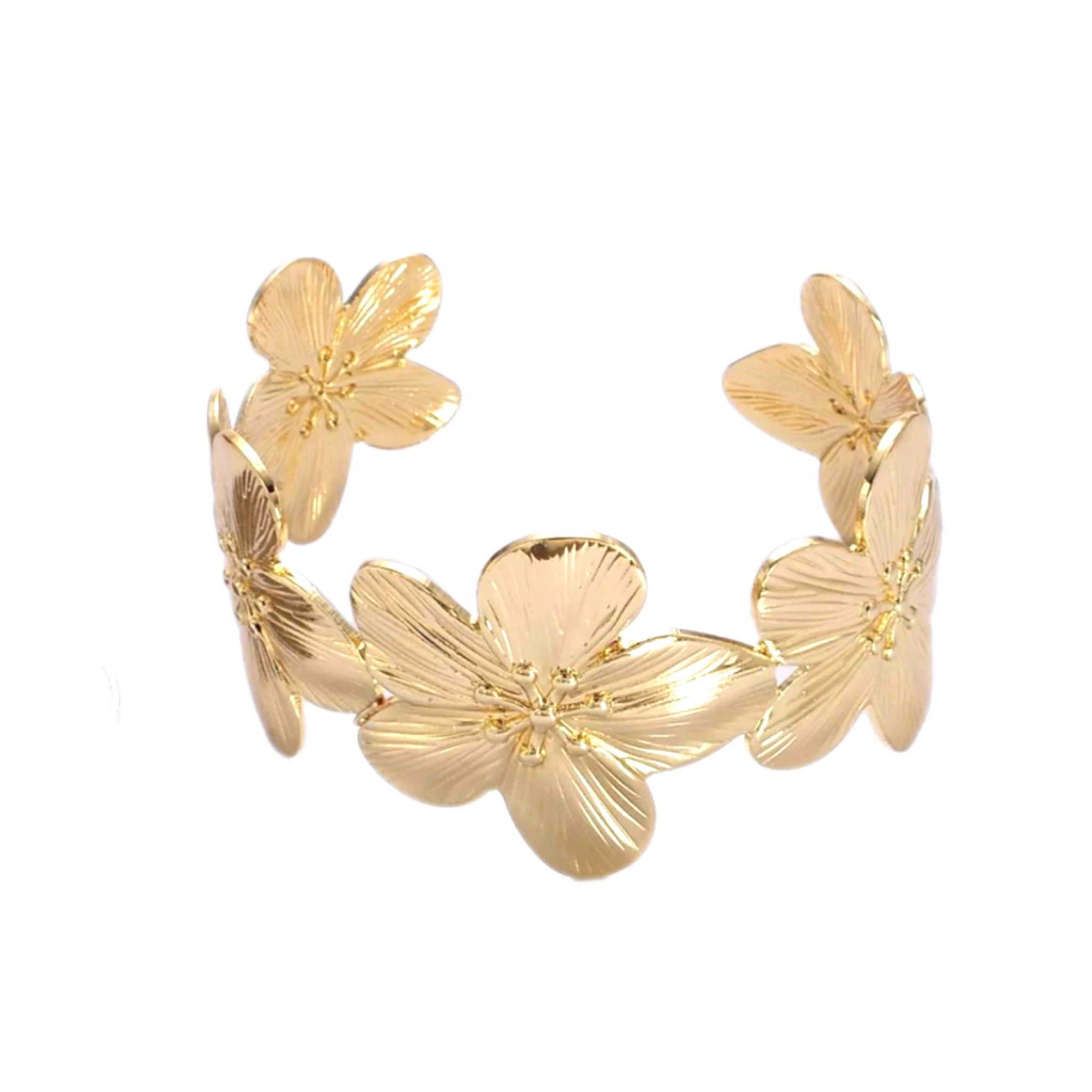 Flat Floral Bracelet- Wholesale