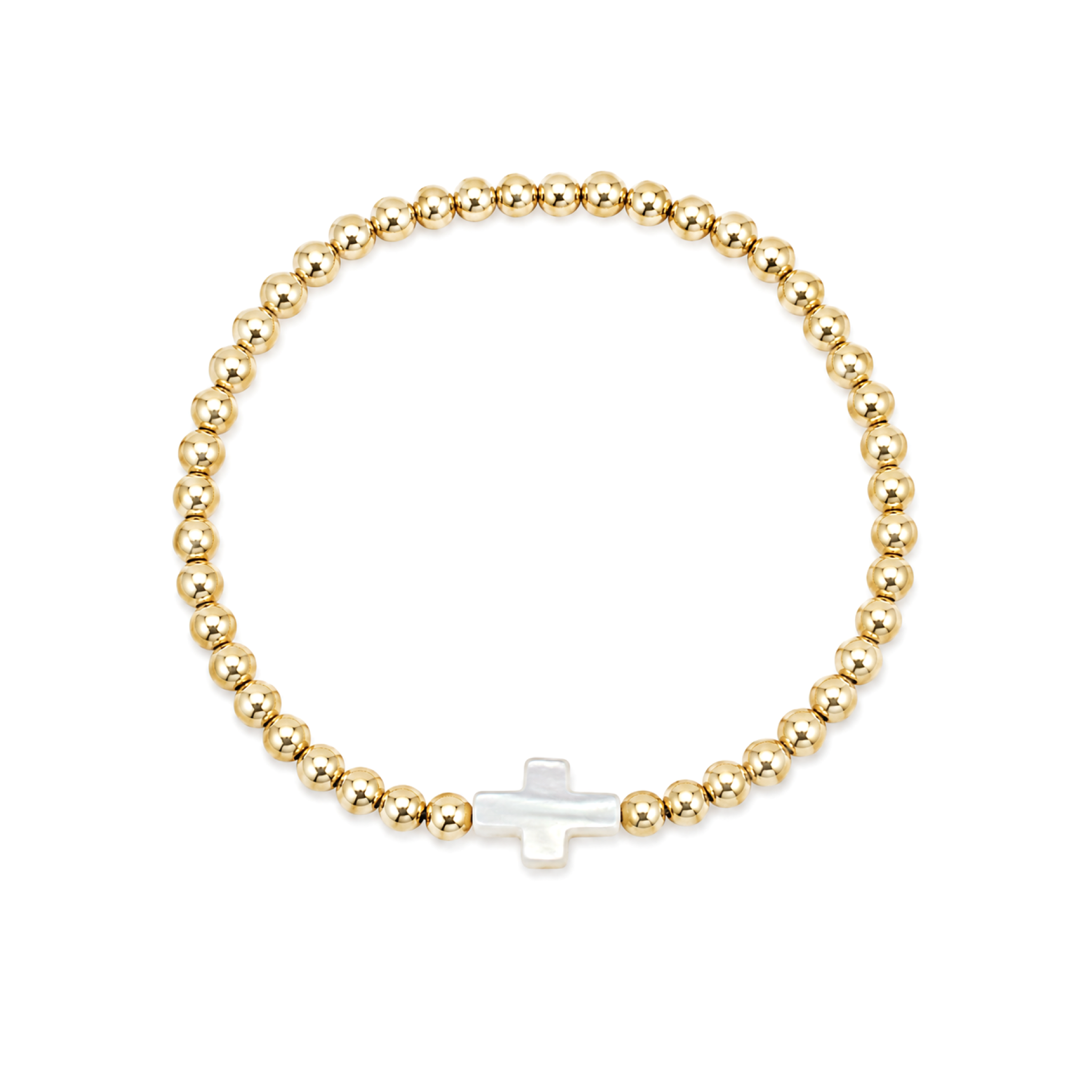Pearl Cross Bracelet