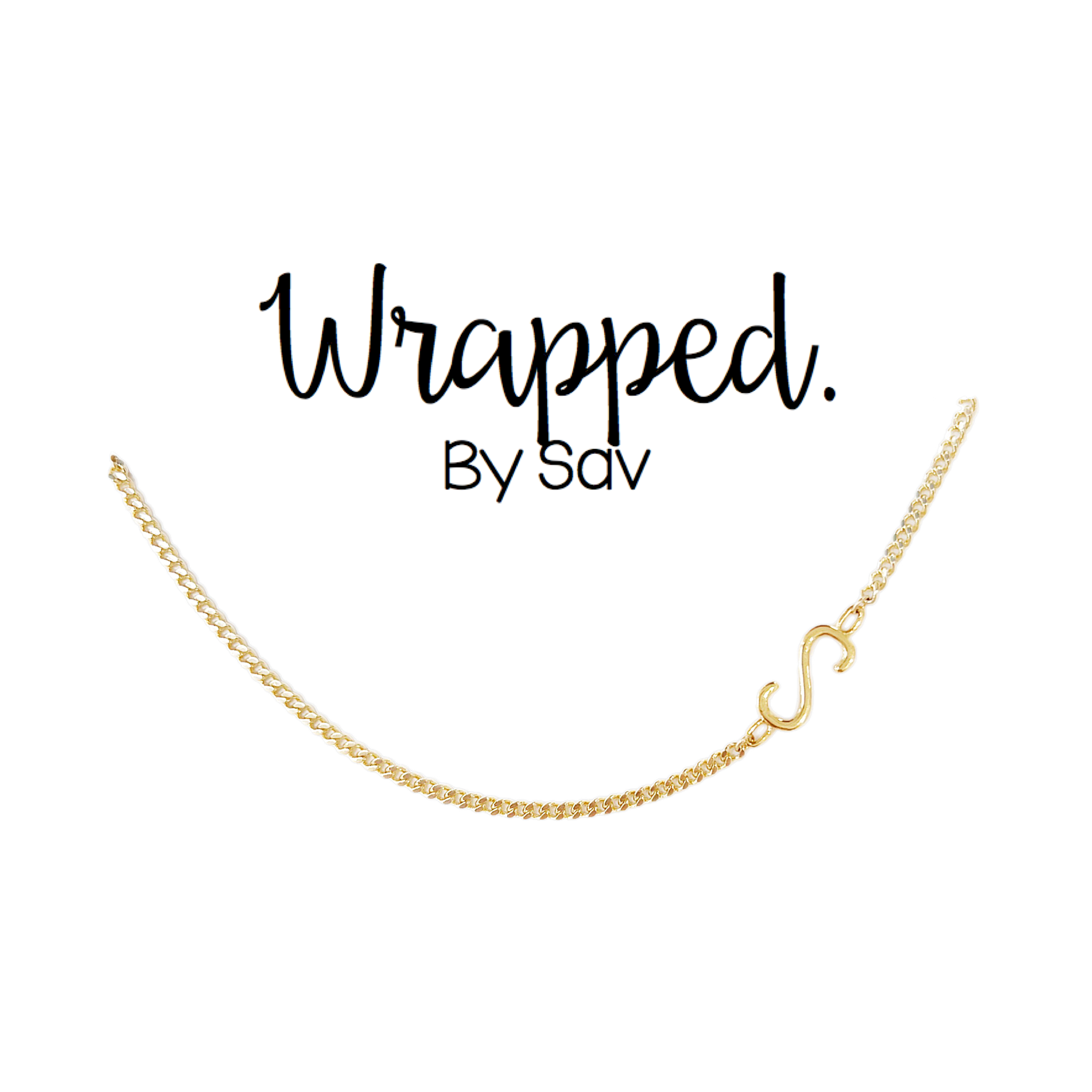 Asymmetrical Initial Necklace