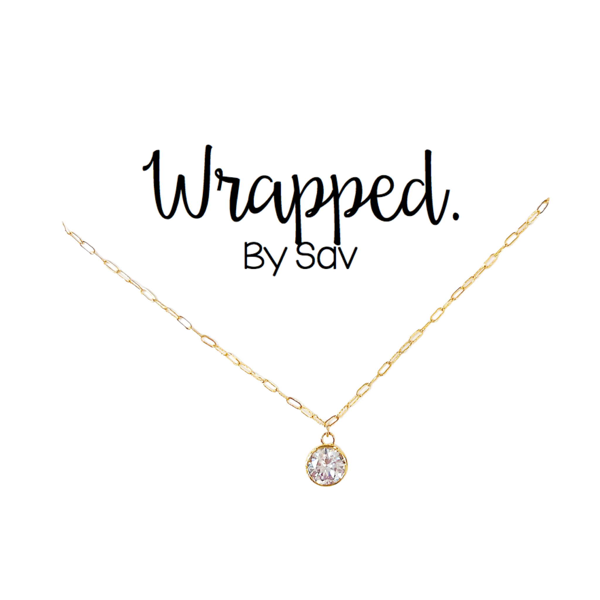 Circle Baguette Necklace