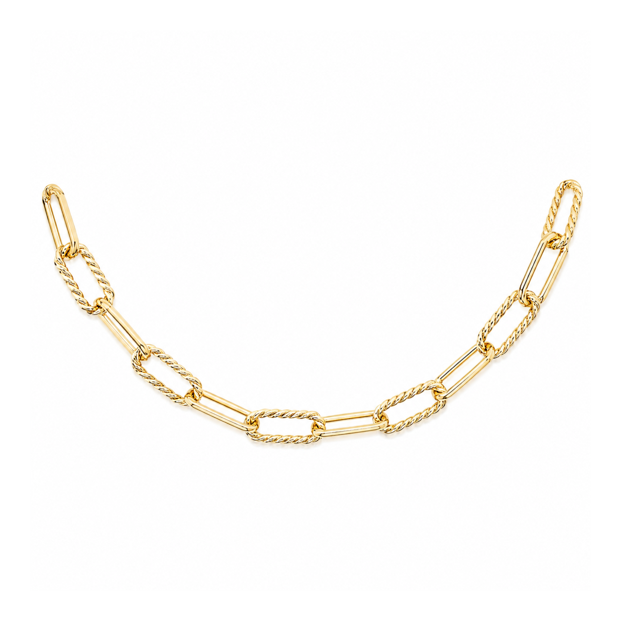 Gold Filled Braided Link Necklace- Wholesale