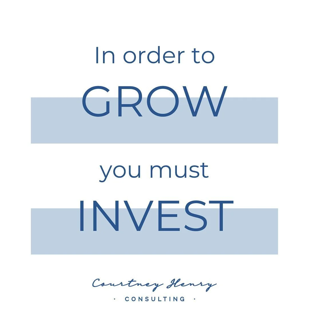 The most impactful thing I&rsquo;ve learned since starting my business has been that in order to GROW, I have to INVEST. ⠀
⠀
More often than not, we find it reasonable to spend money to invest in ourselves. ⠀
⠀
Yet we are often hesitant to spend mone