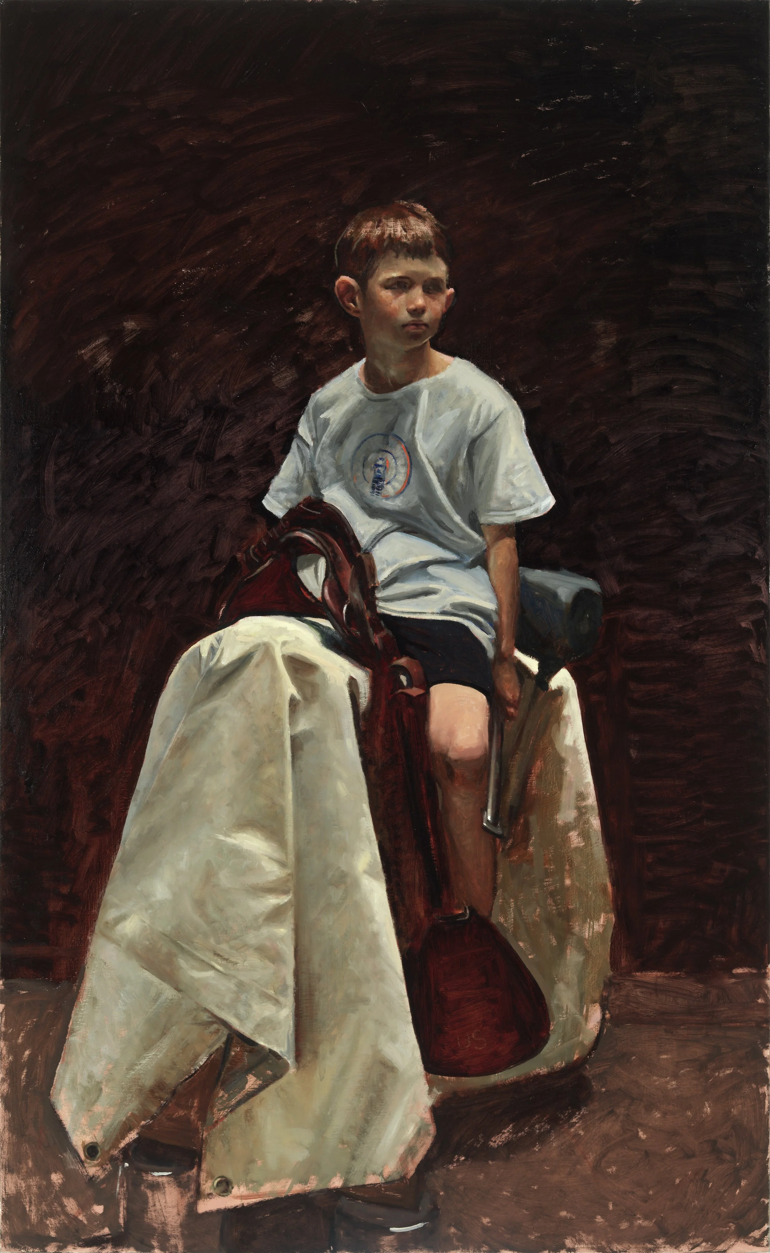 Equestrian Portrait 2 |
Oil on linen |
70 × 42 inches
