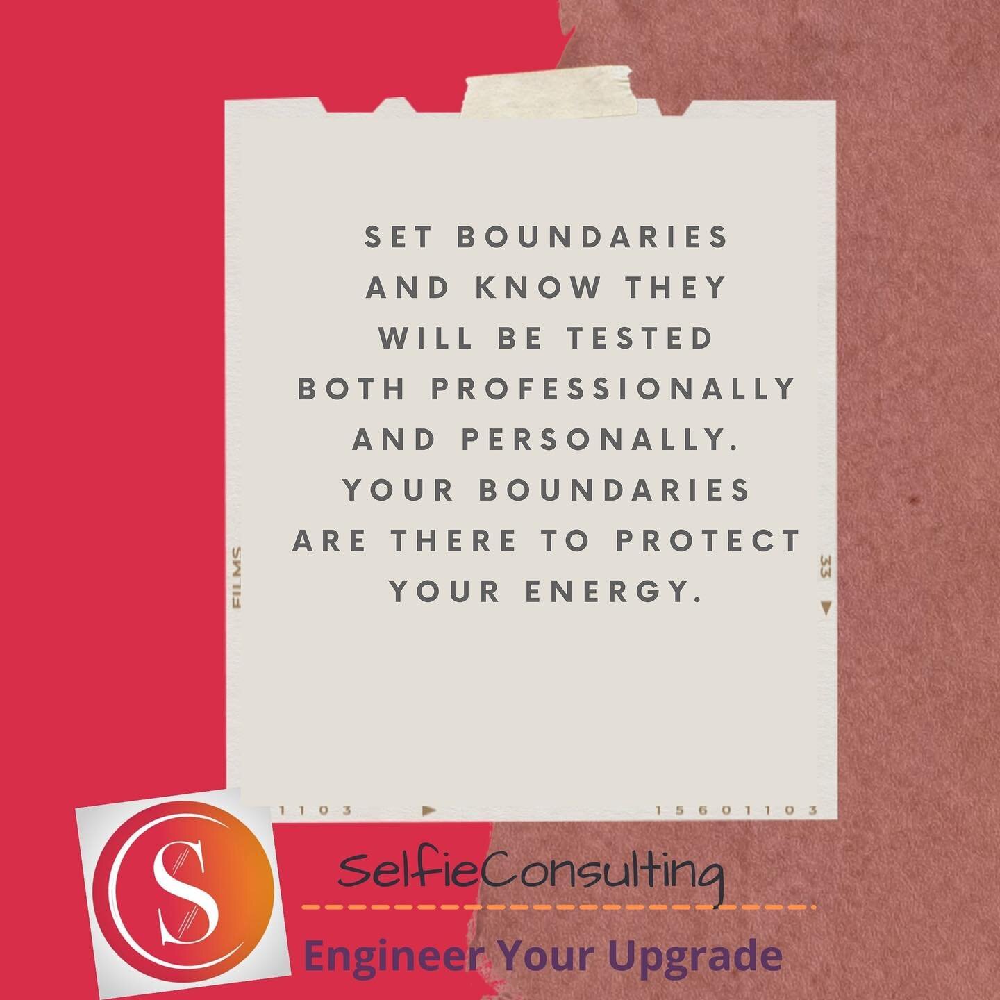 People will push those boundaries just for the sake of doing it. If you allow others to siphon your energy you will be left with nothing else. 

➞follow us
@selfieconsulting
@https://m.facebook.com/selfieconsulting/ 
✓checkout our Podcast 
https://po