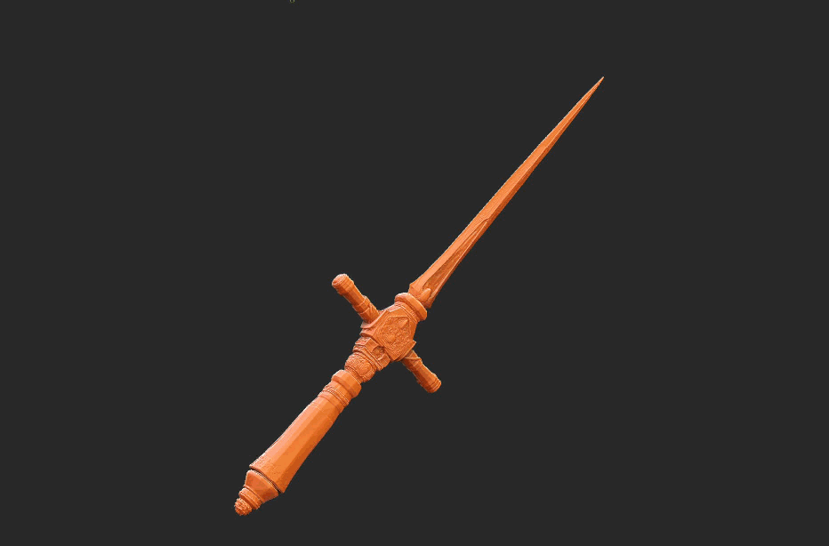 Aquamarine Dagger [Dark Souls] Life Size STL — The STL Smith