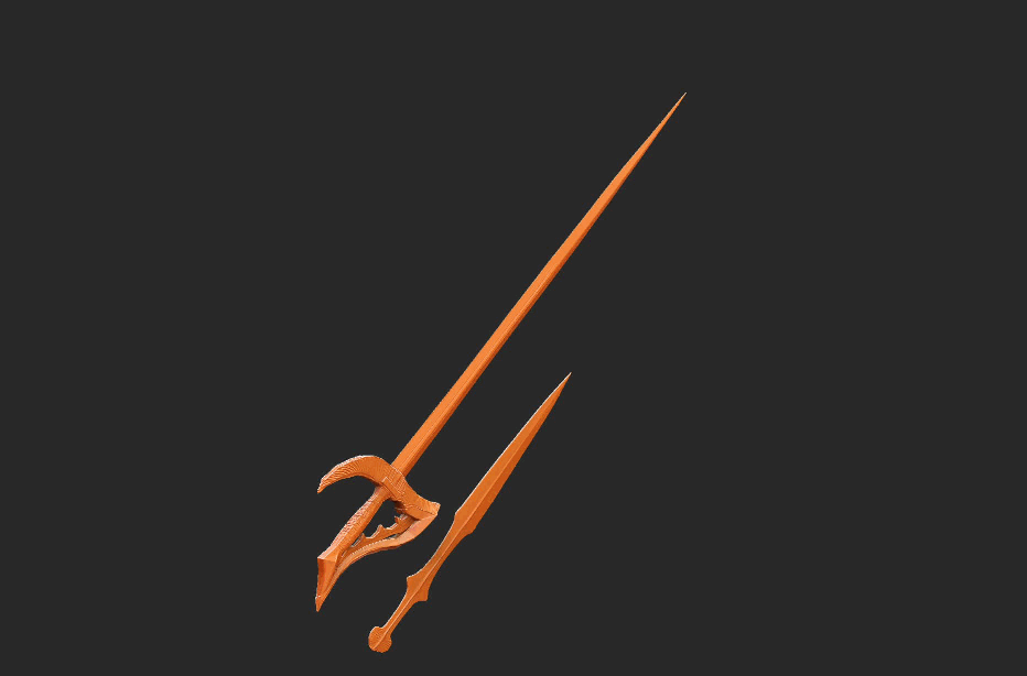 Crow Quills Sword [Dark Souls] Life Size STL — The STL Smith