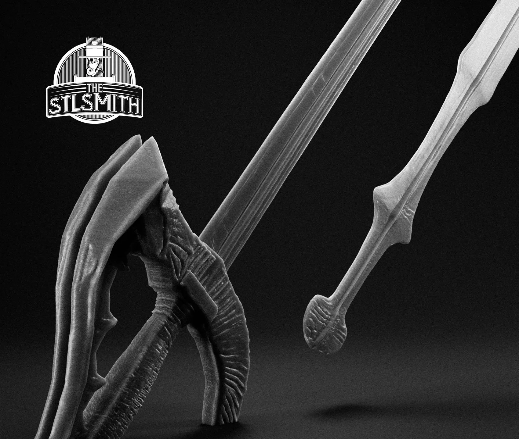 Crow Quills Sword [Dark Souls] Life Size STL — The STL Smith