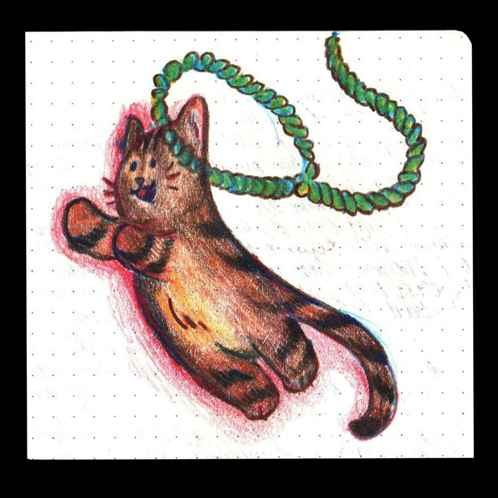 9. ROPE // I couldn’t get my drawings in my final drawing to be as nice as the sketch, so my lazy ass just colored on top of the sketch and uploaded that. 