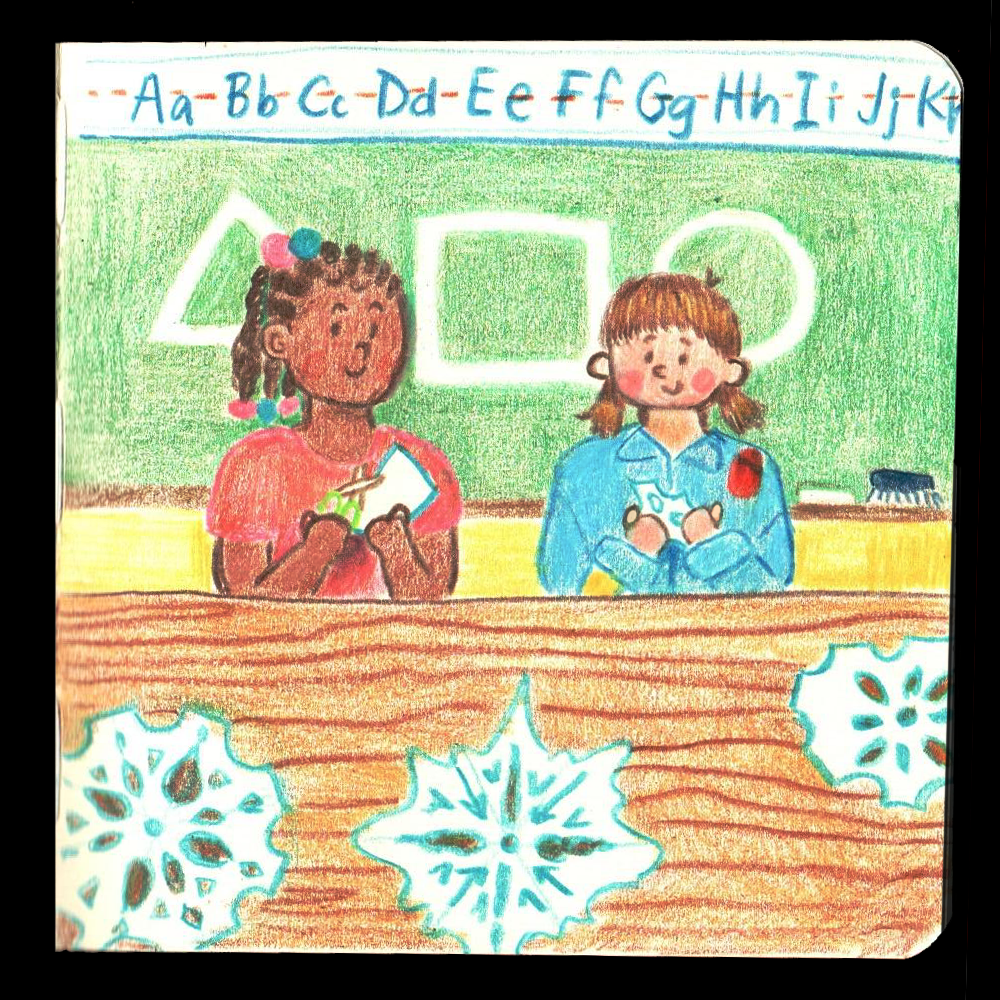 21. SNOWFLAKE // The girl from the prompt, Brush, makes a reappearance! I knew for sure I wanted to incorporate paper snowflakes into this drawing, and I’m happy with how cozy this one turned out. 