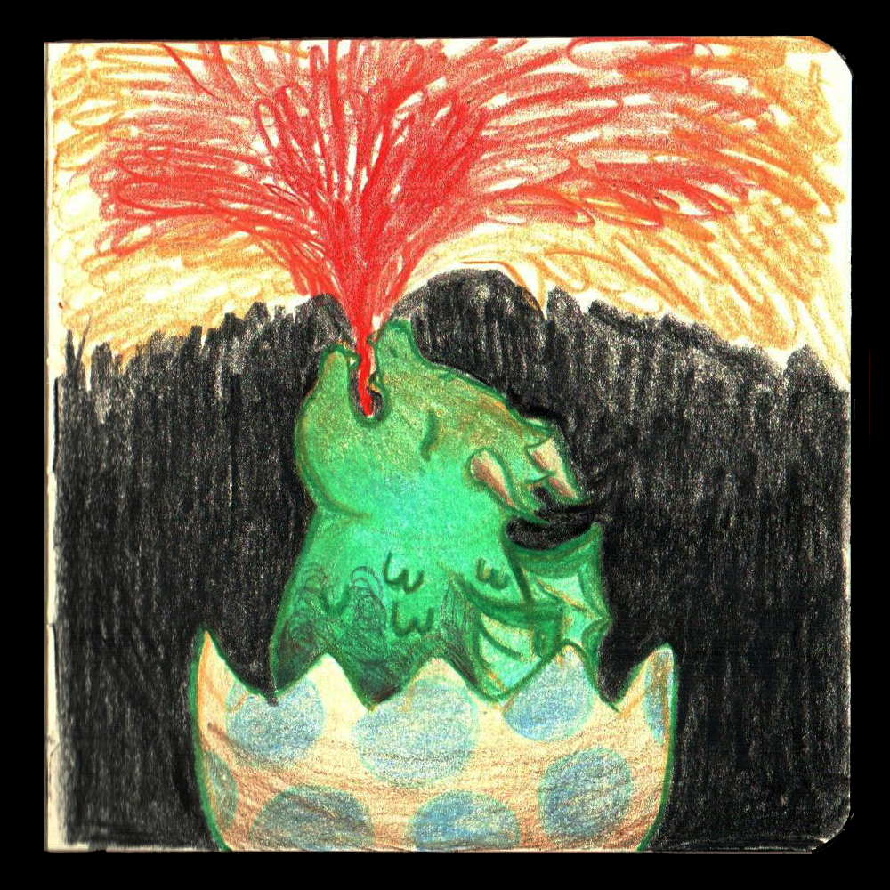 16. HATCH // I had never really drawn dragons before, or any mystical creatures, so I was scared to draw Hatch. 