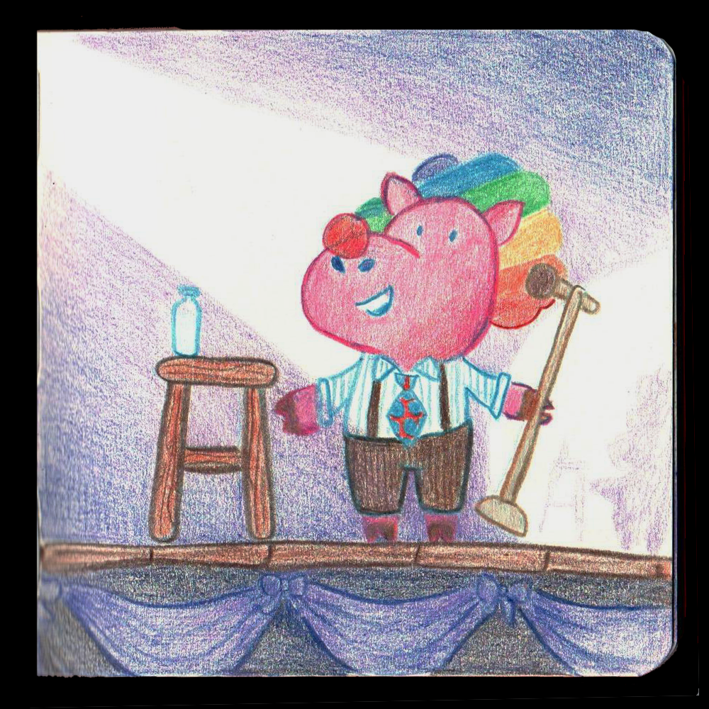 24. SPOTS // I took inspiration from different artists also doing peachtober and loved the idea of drawing something in the SPOTlight hehehe