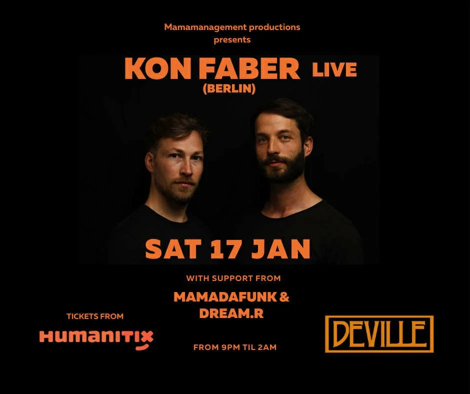 Kon Faber live in Nelson, poster