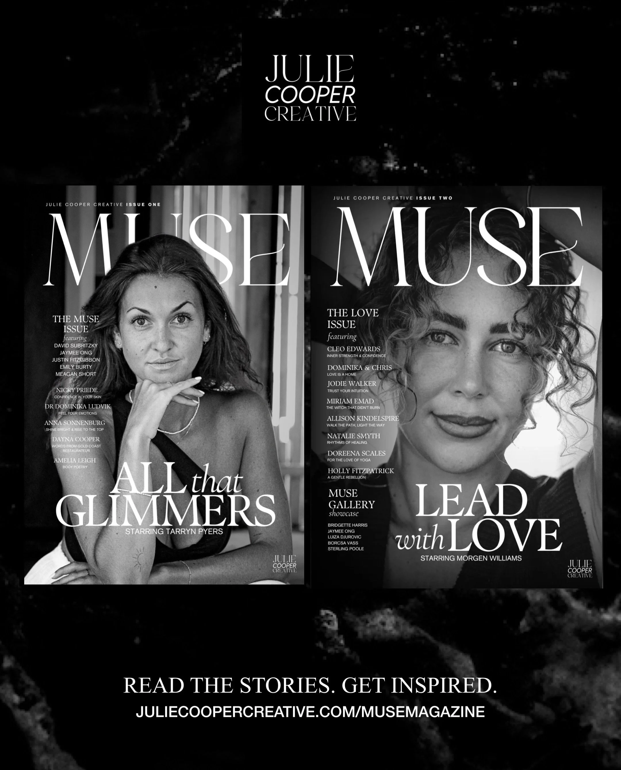 Two magazines. Two chapters. So much creativity, collaboration and heart poured into both ☯︎

MUSE Magazine is a celebration of the people who inspire me, the stories they carry, the creativity they spark, and the beauty we can create when we allow o