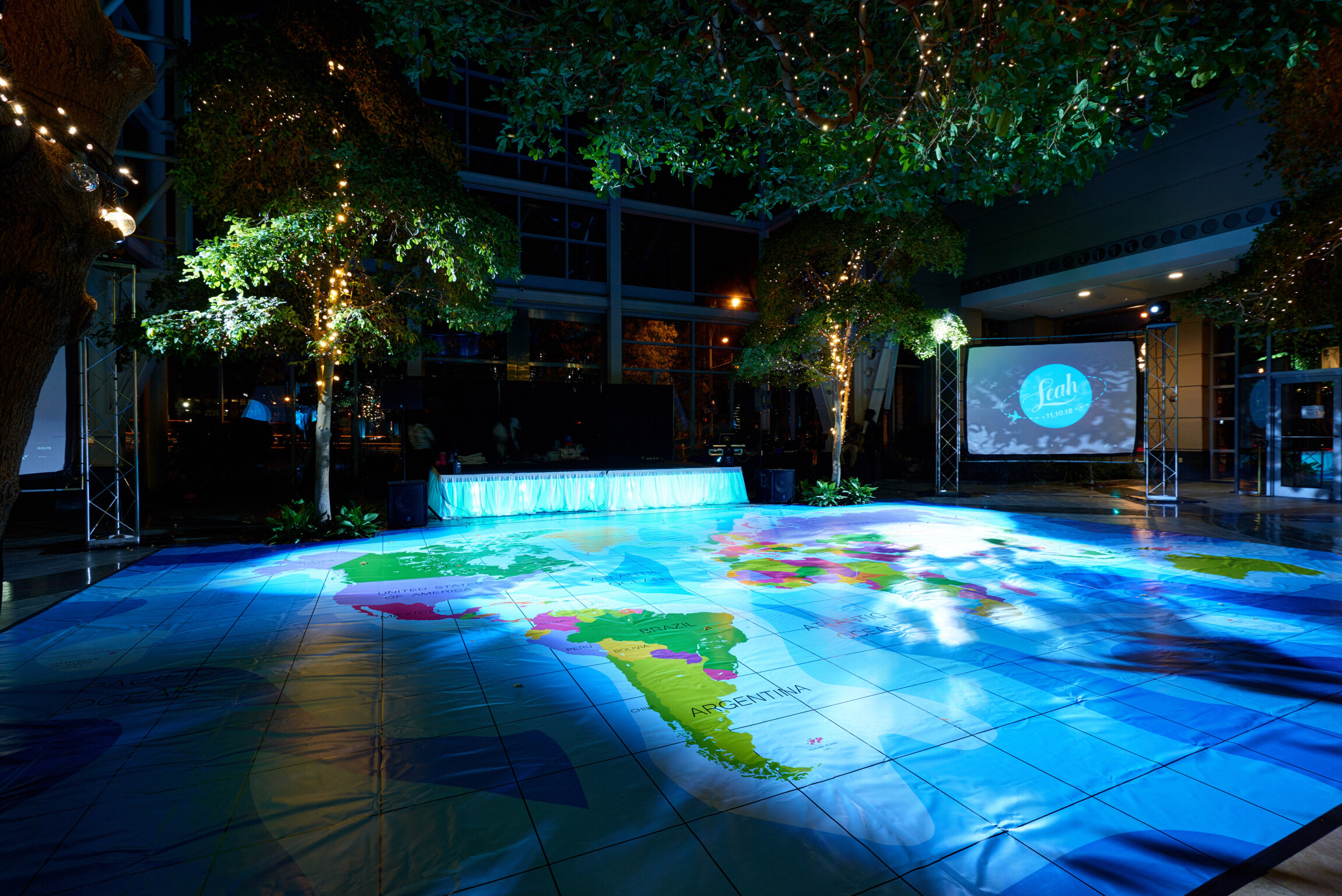 World Map Dance Floor
