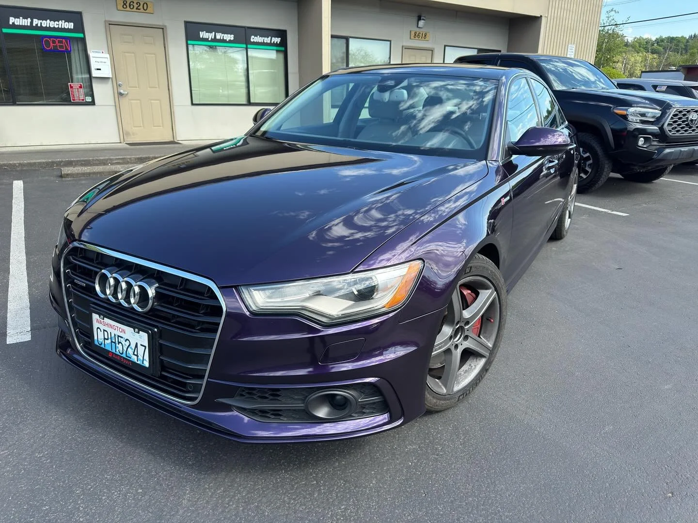 Full wrap we did in inozetek Midnight Purple! Ups to @wuwraps for helping on some of the more tedious stuff!