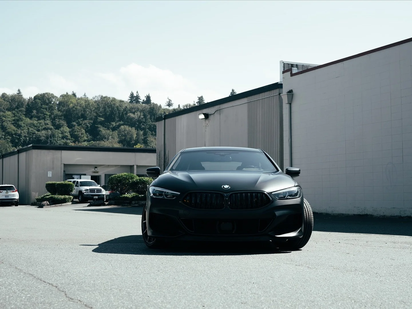 This 2022 BMW 850i came in for a full transformation &mdash; from gloss black to a sleek satin black finish using @unityppf along with some @inozetek carbon fiber accents to complete the look. 

#seawraps #bmw #bmw850i #m #ppf #coloredppf #satinblack