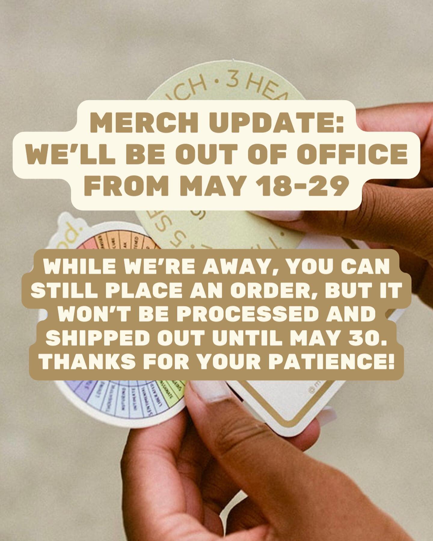 Please place your orders by this Weds 5/17 @ 9pm HST to get your order ASAP 😊

Use code MENTALHEALTH10 FOR 10% off your order! For today only! Expires tonight @ 9pm HST

📧 If you have any questions please send us an email at hello@milkandhoneymerch