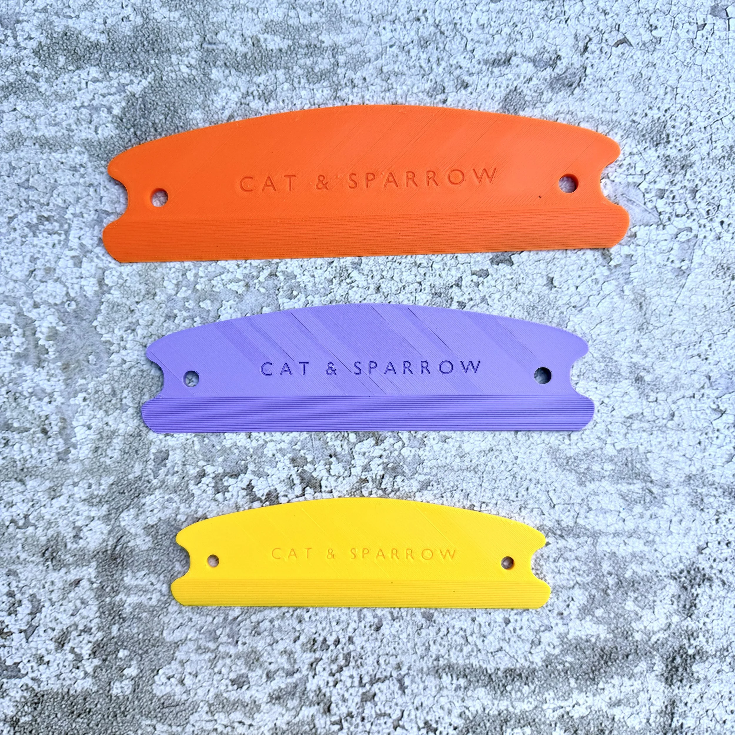Curved Belt Shuttle & Weaving Beater Tool | 3D Printed by Cat & Sparrow Fibres