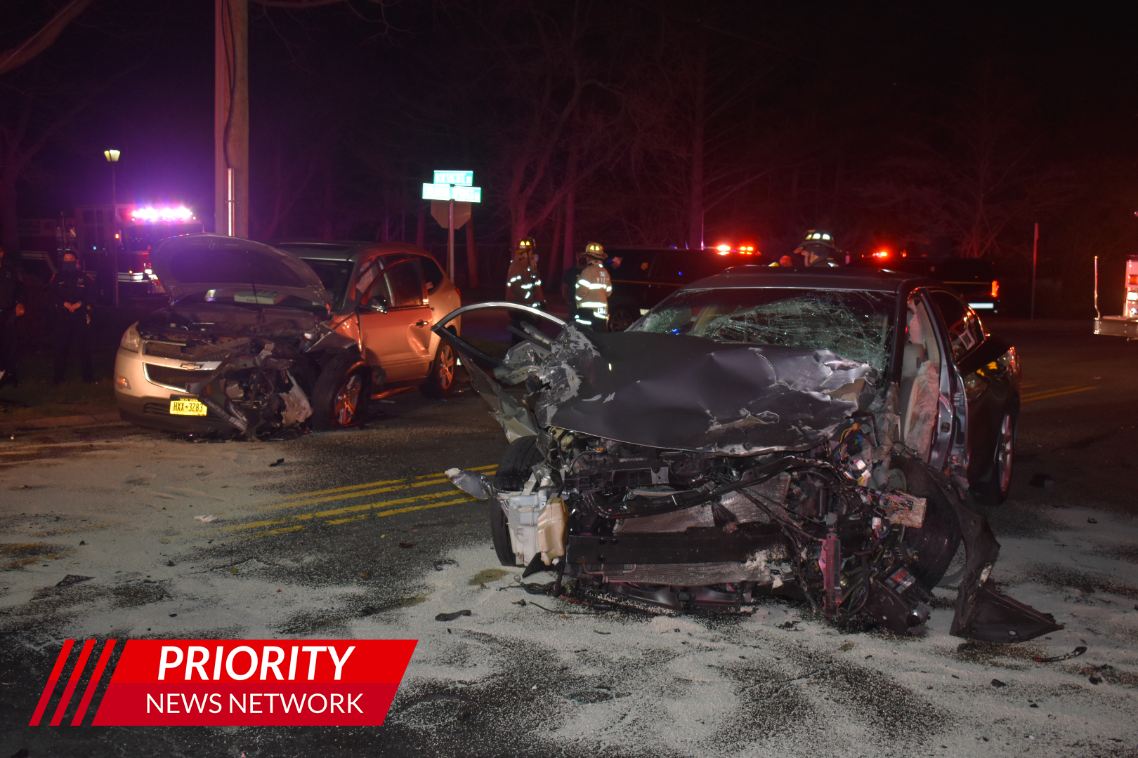 Head-On Crash Leaves At Least 4 People Hurt, 2 Heavily Trapped