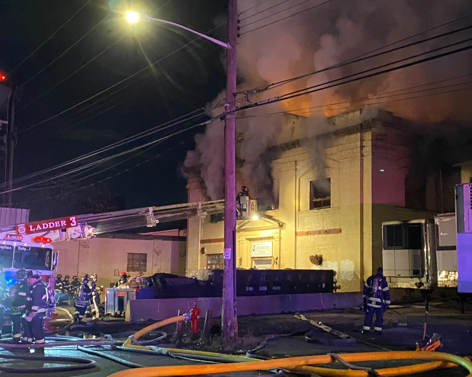 Firefighters Battle Multiple Alarm Blaze in Farmingdale