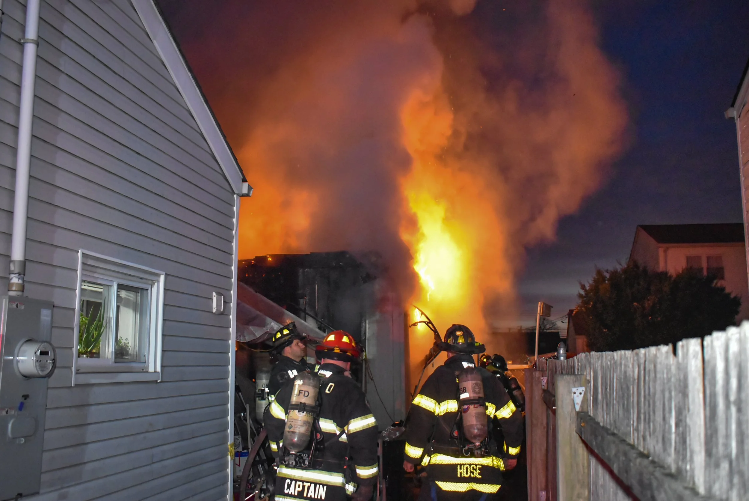 Garage Destroyed In Early Morning North Lindenhurst Fire 