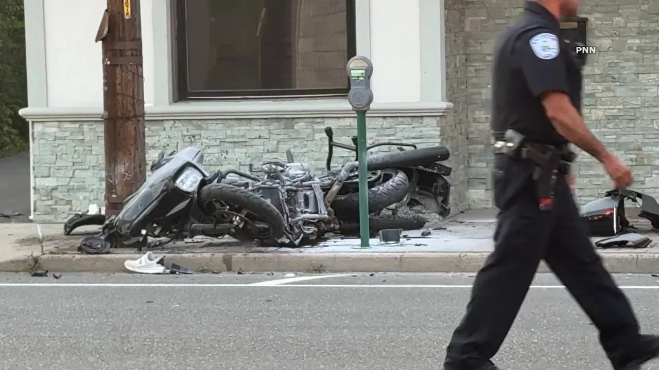 Motorcycle Torn Apart in Merrick Road Crash; Rider Hospitalized